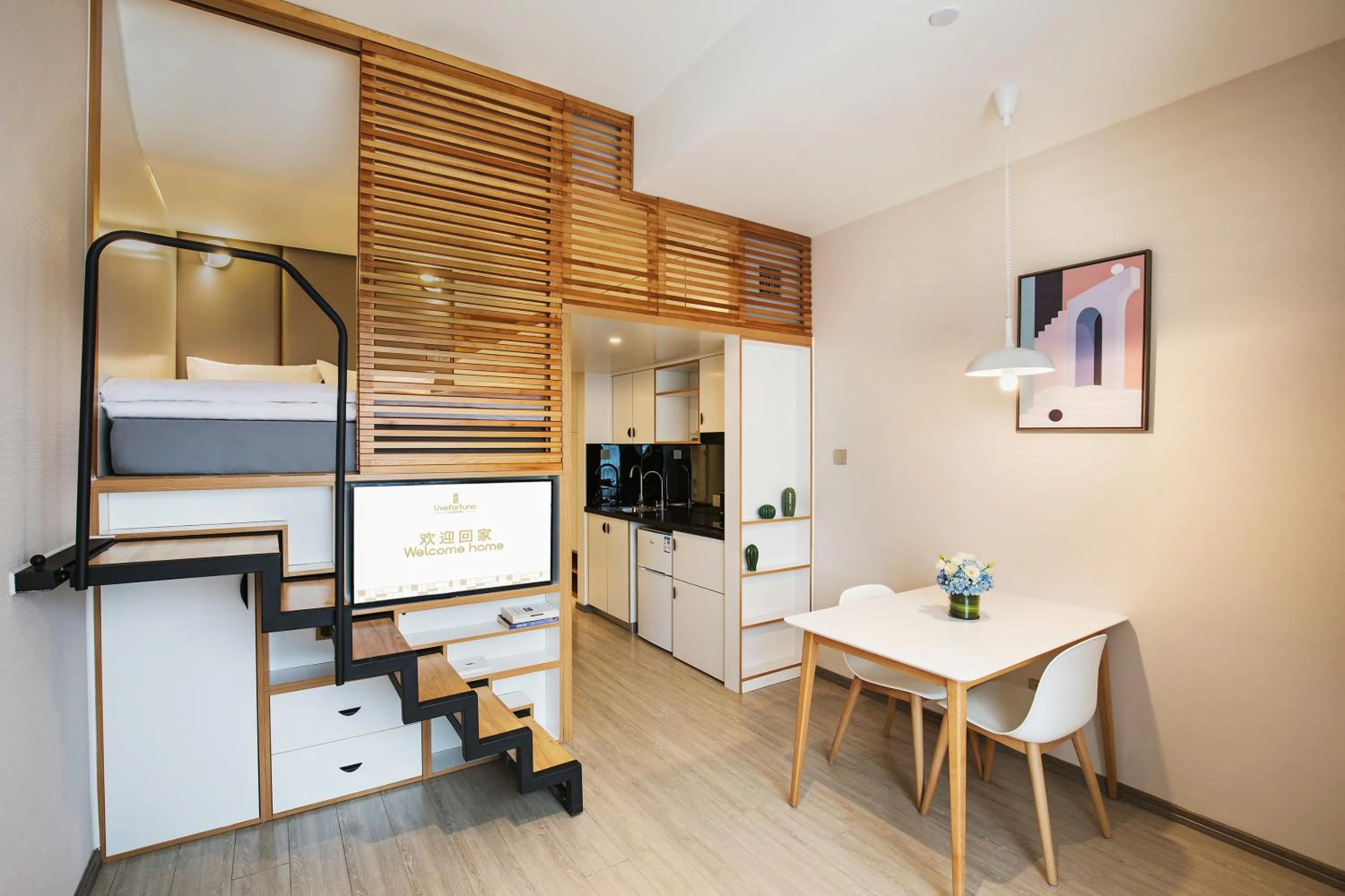 Deluxe Room(Washer&Dryer Machine+Fresh Air System+Softened Water System) in Livefortuna Hotel