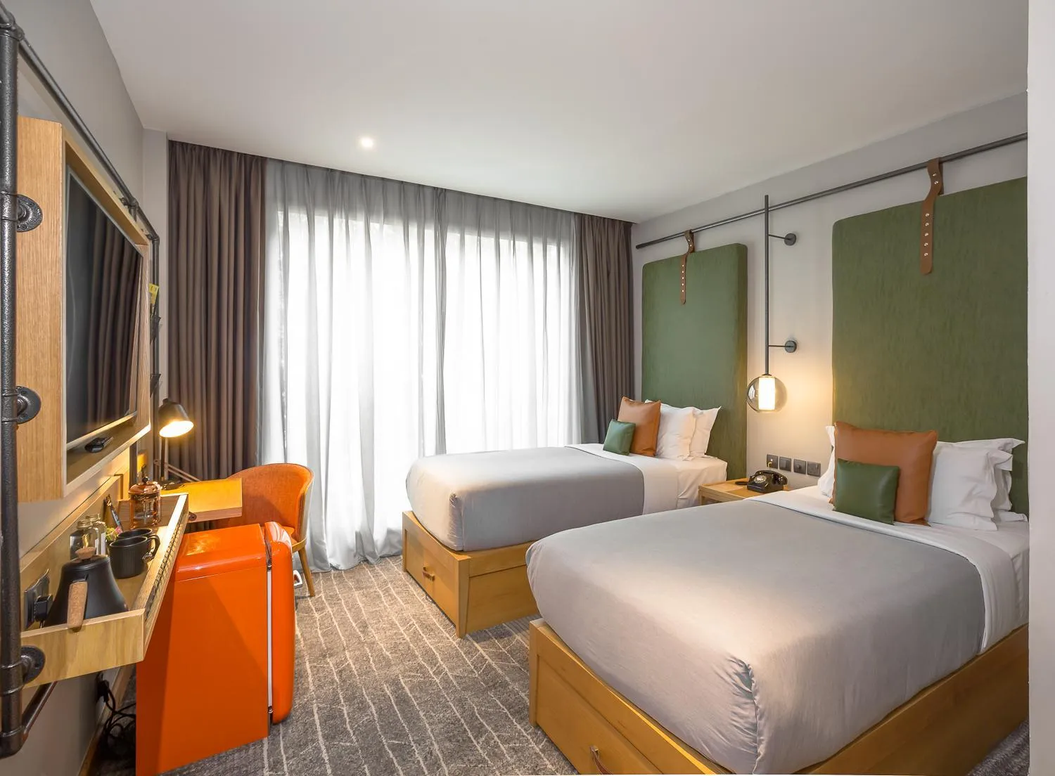 Standard Twin Room in The Social House Nairobi, a Preferred Lifestyle Hotel