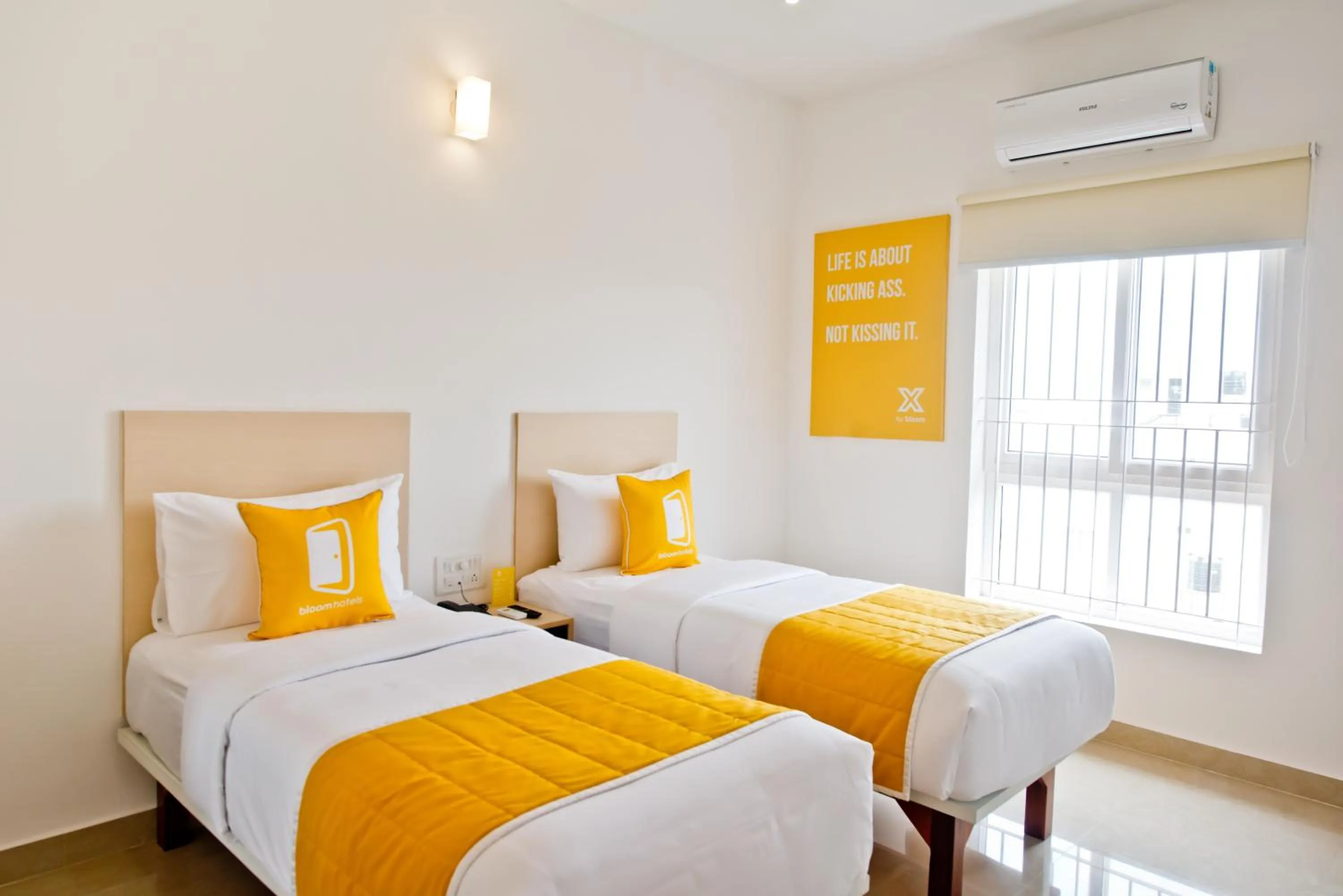 Deluxe Twin Room - single occupancy in X by Bloom I Hebbal Manyata Park