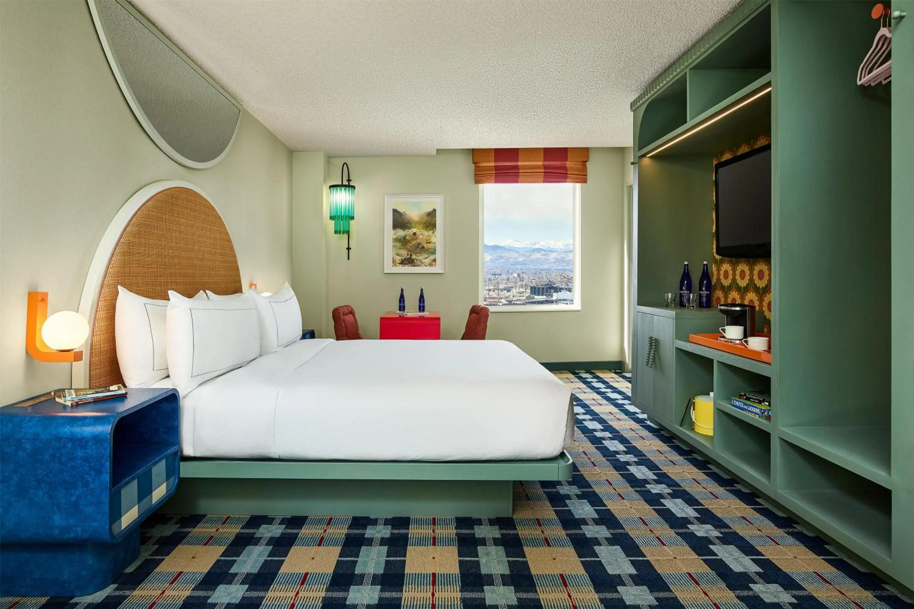 Non-Smoking Deluxe Corner King Room in the Curtis Denver - A DoubleTree by Hilton Hotel