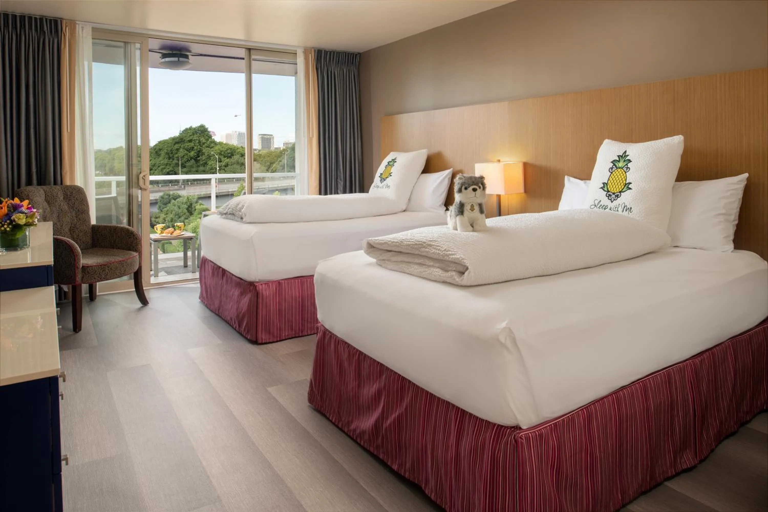 Cityscape Balcony Doubles in Staypineapple, Hotel Rose, Downtown Portland