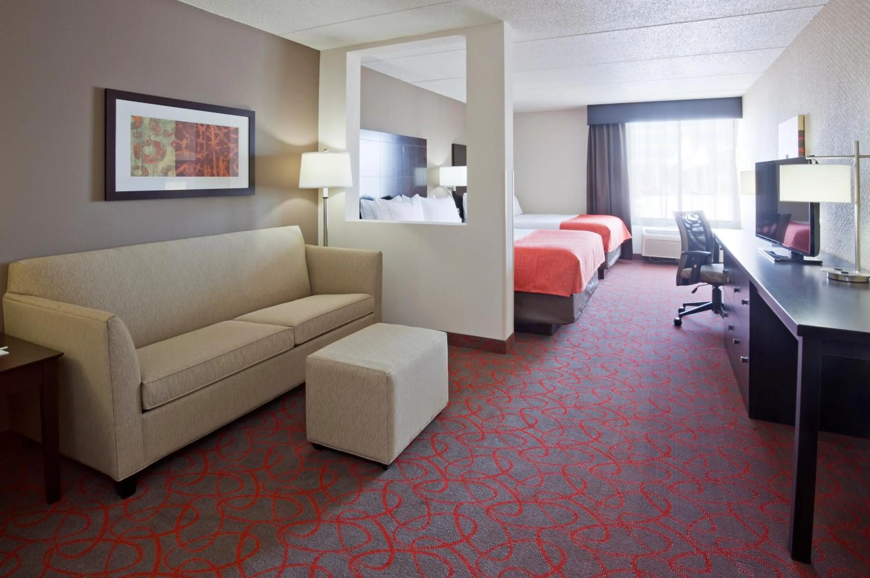 Queen Room with Two Queen Beds and Sofa Bed in Holiday Inn Express & Suites Bloomington West by IHG