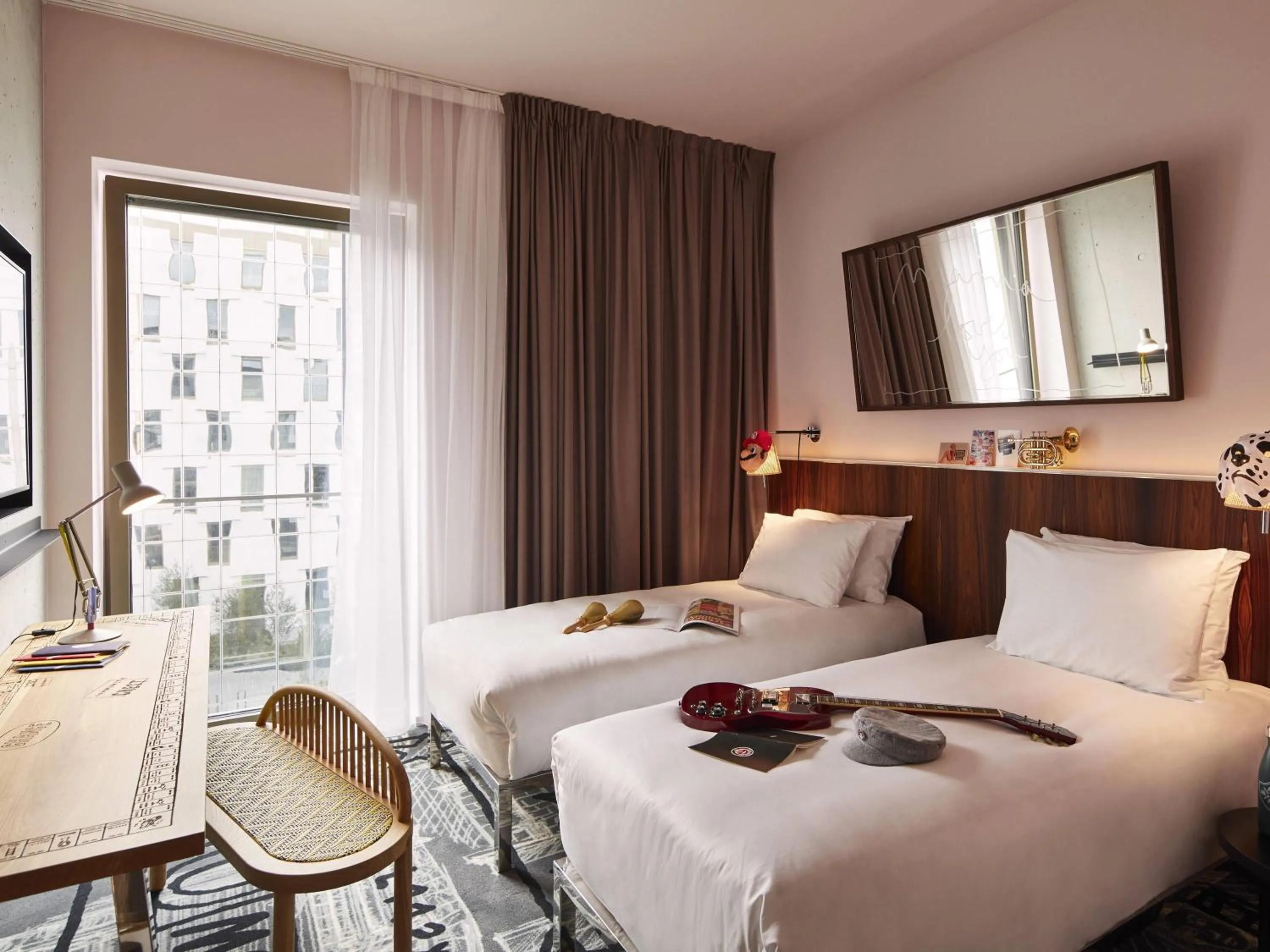 Medium Mama Twin Room in Mama Shelter Luxembourg