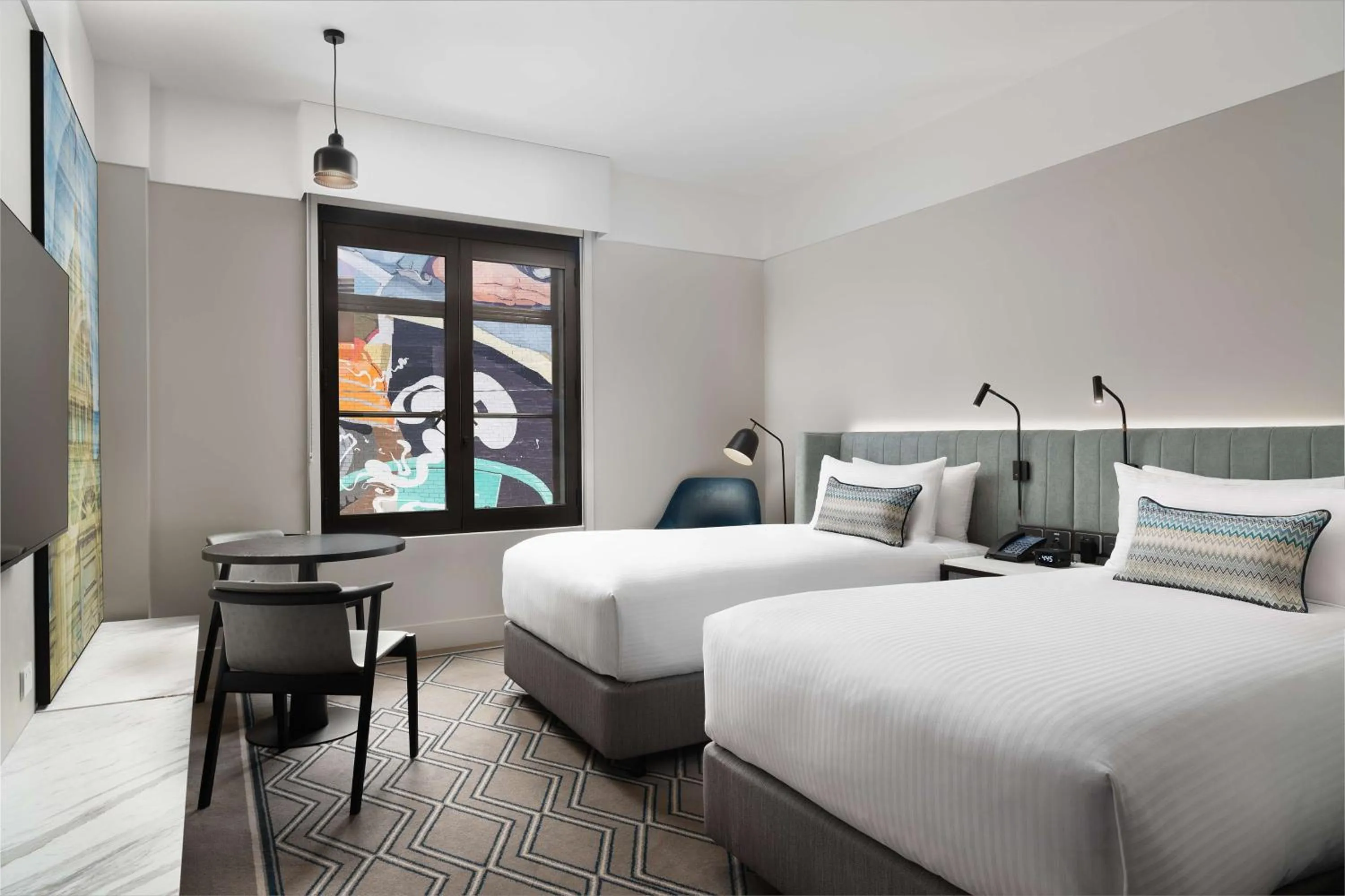 Superior Twin Room in Hilton Melbourne Little Queen Street