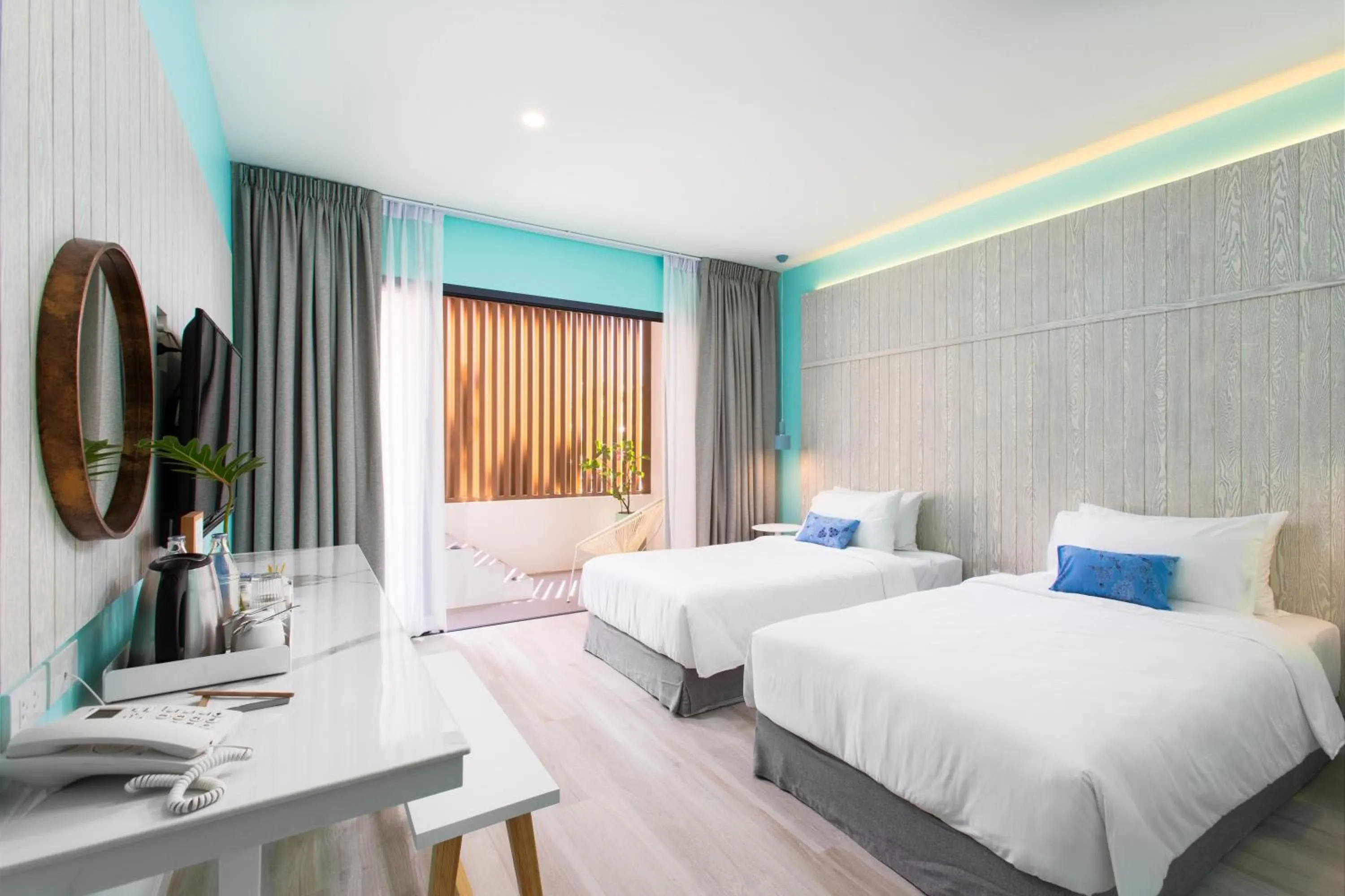 Twin Room with Pool View in Sook Hotel