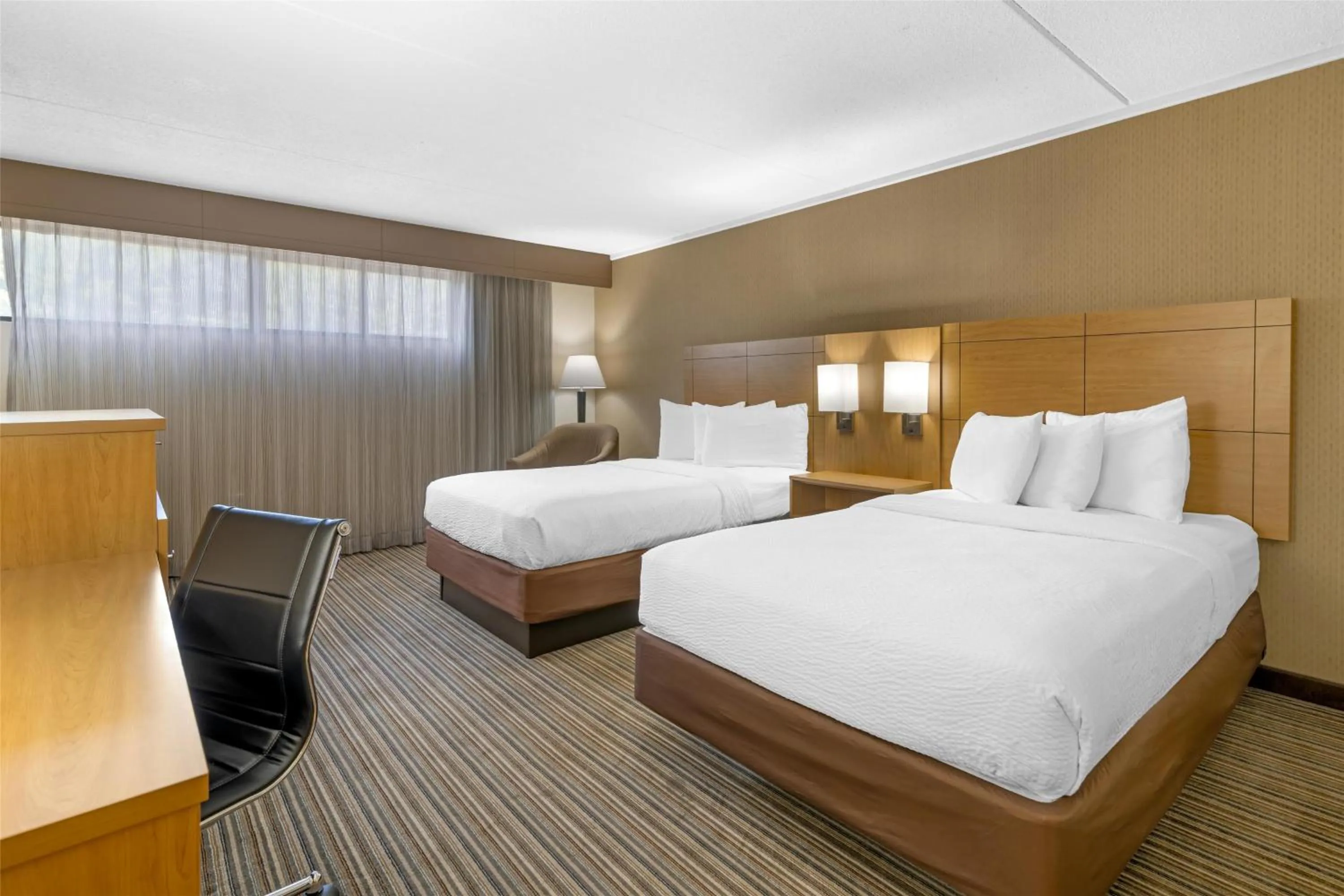 Double Room with Two Double Beds and Partial View - Non-Smoking in Best Western Royal Plaza Hotel and Trade Center