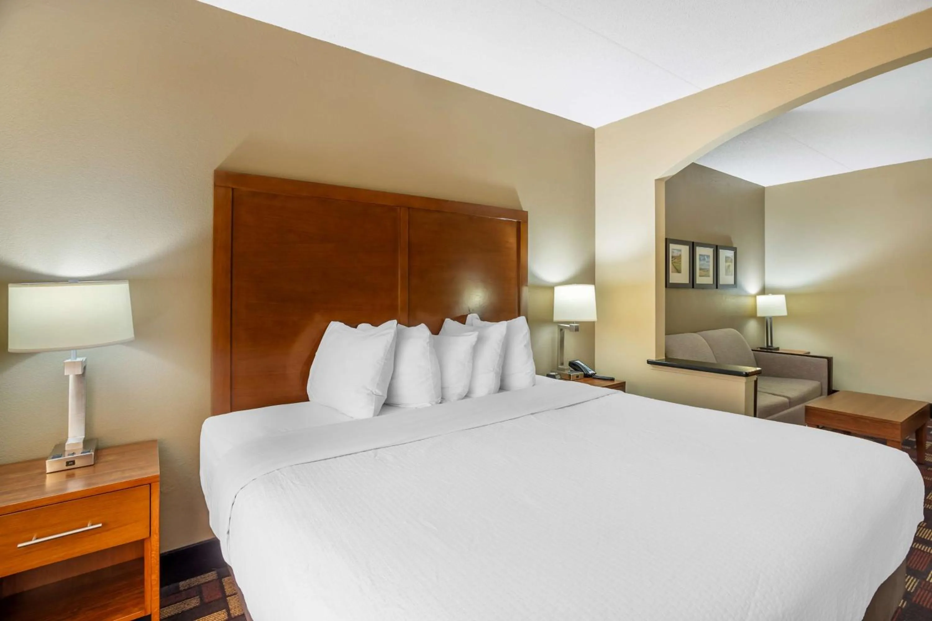 King Suite with Bath Tub and Sofa Bed - Disability Access/Non-Smoking in Best Western Grantville Hershey