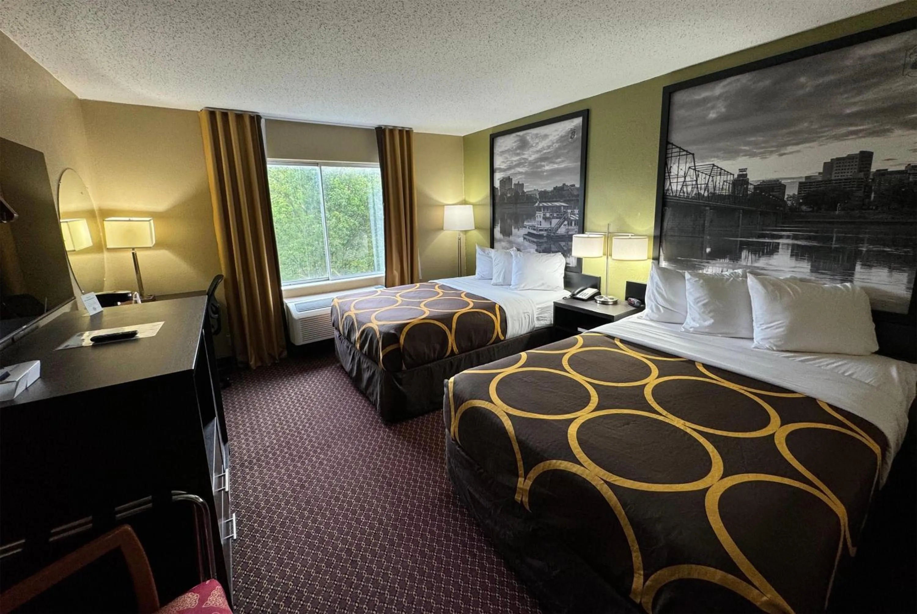 Queen Room with Two Queen Beds - Non-Smoking in Super 8 by Wyndham New Cumberland
