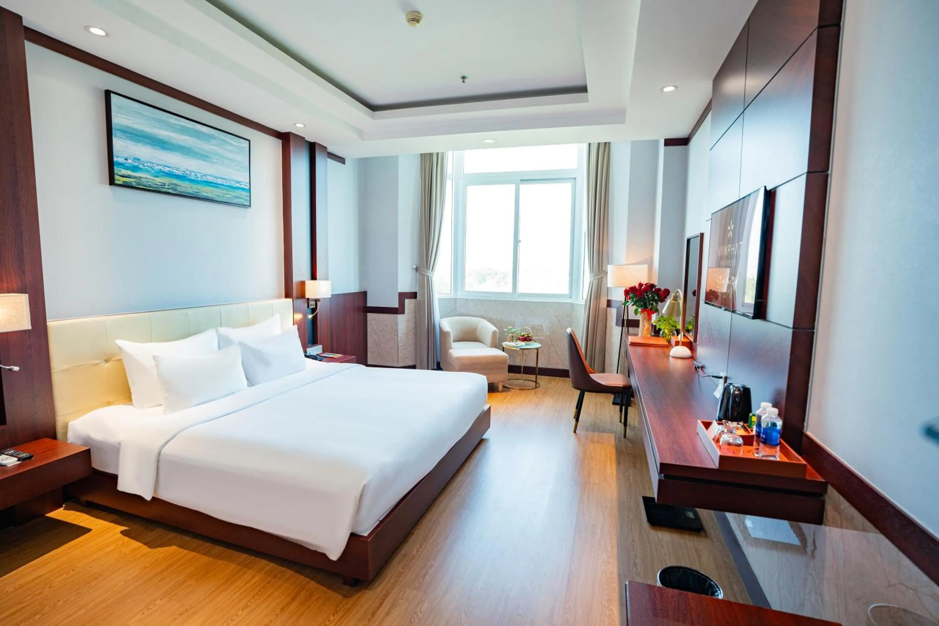 Superior Double Room with City View in Van Phat Riverside Hotel