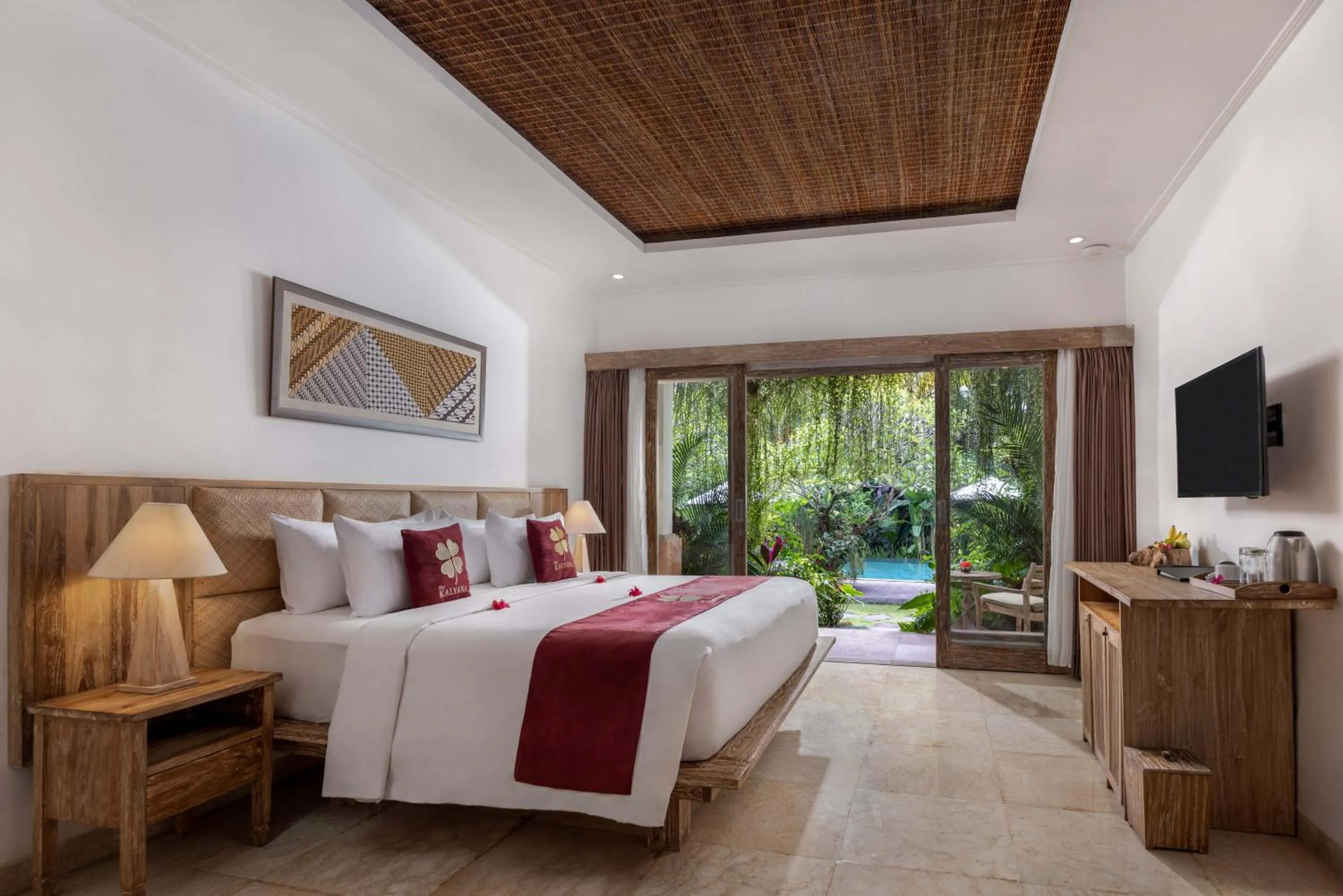 Deluxe Room with Pool View in The Kalyana Ubud Resort