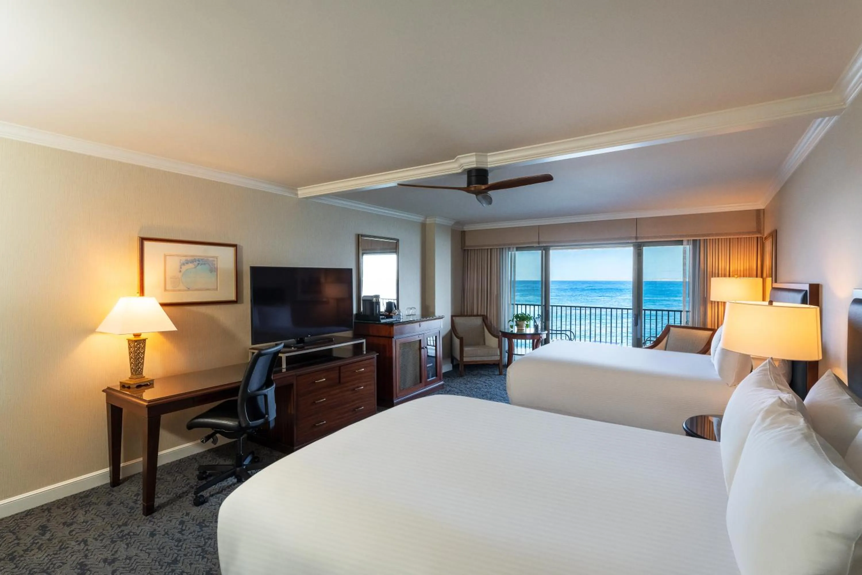 Direct Ocean View 2 Queen room with Balcony  in Monterey Plaza Hotel & Spa