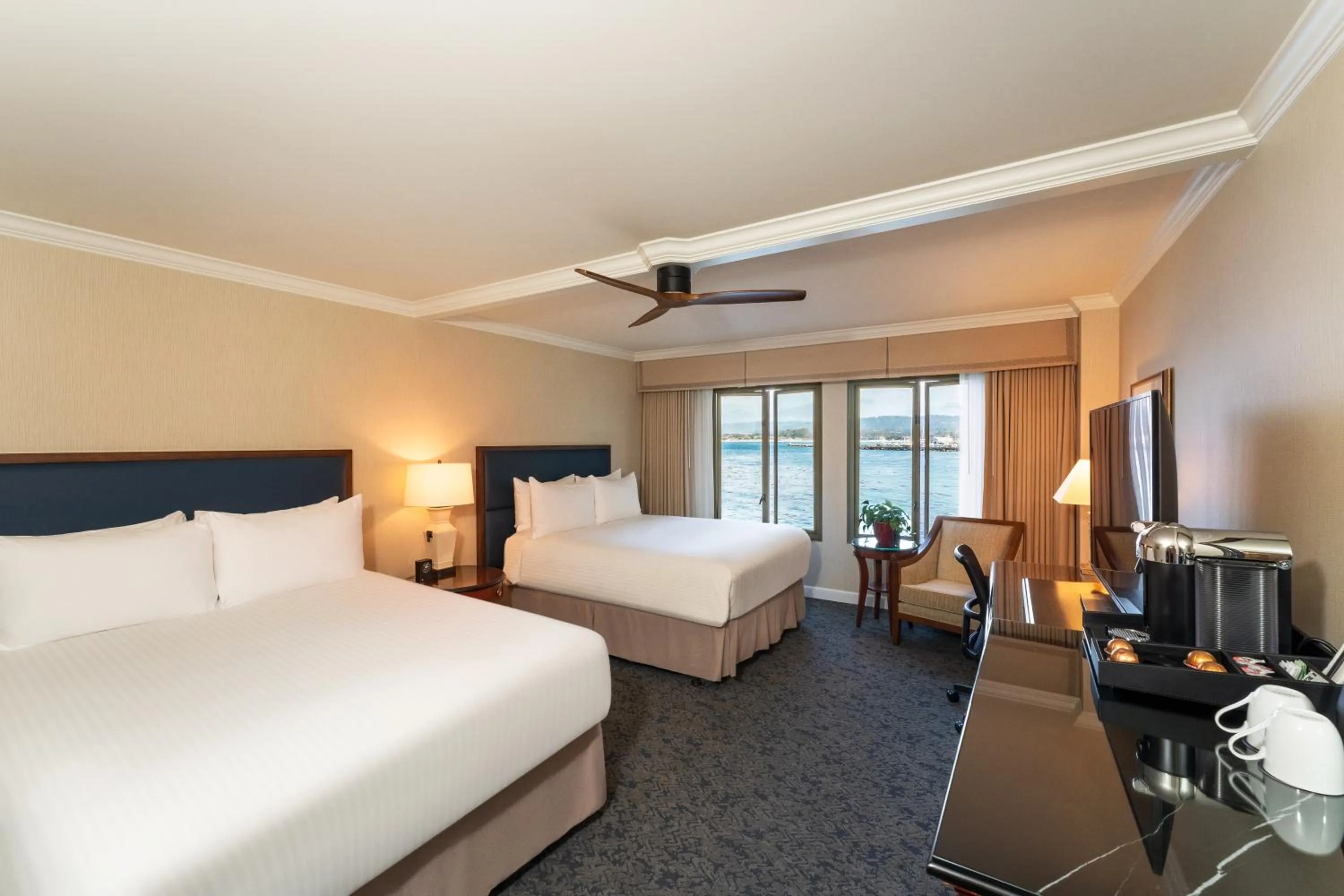 Accessible Harbor View Two Queen in Monterey Plaza Hotel & Spa