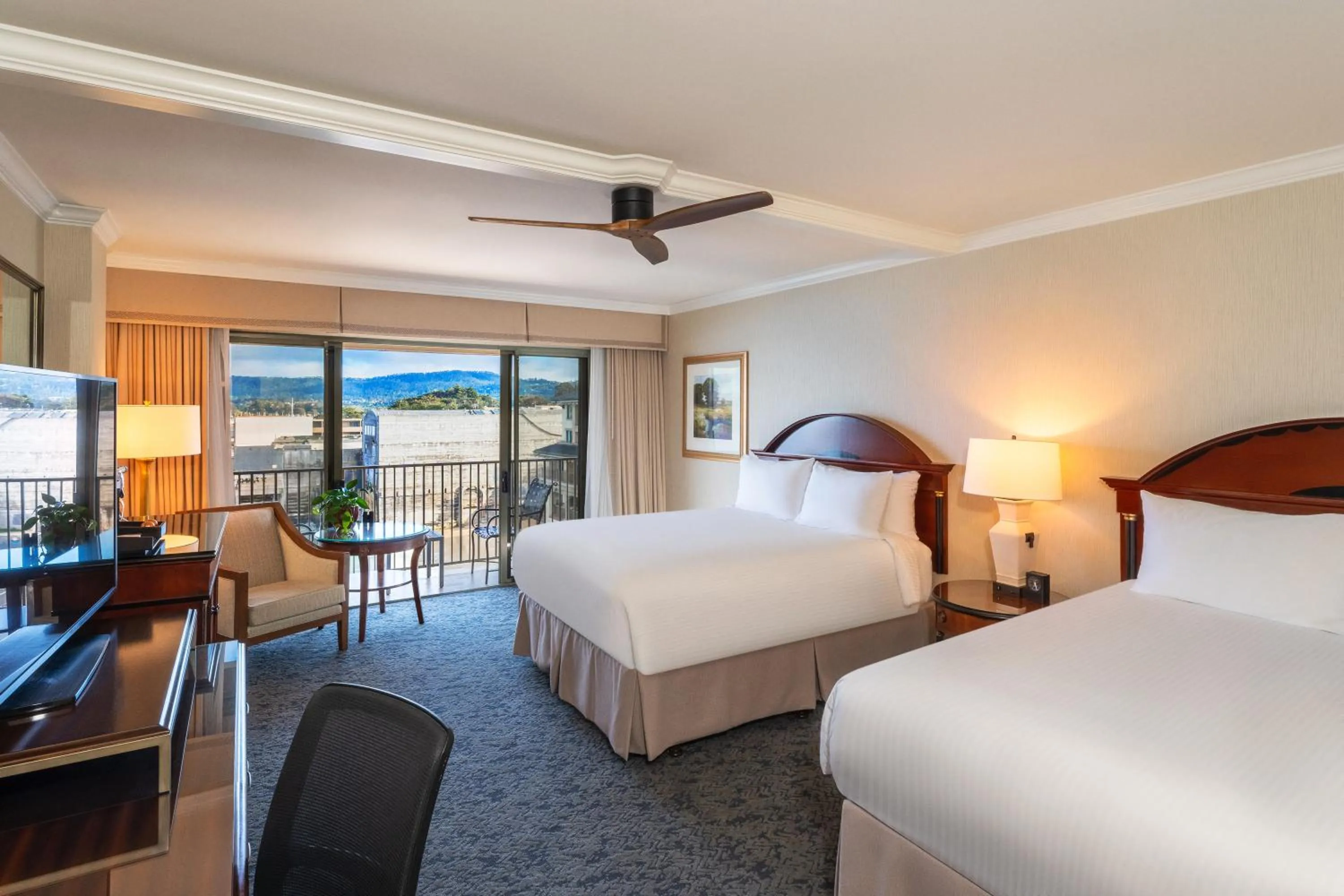 Partial Ocean View Q/Q Balcony in Monterey Plaza Hotel & Spa
