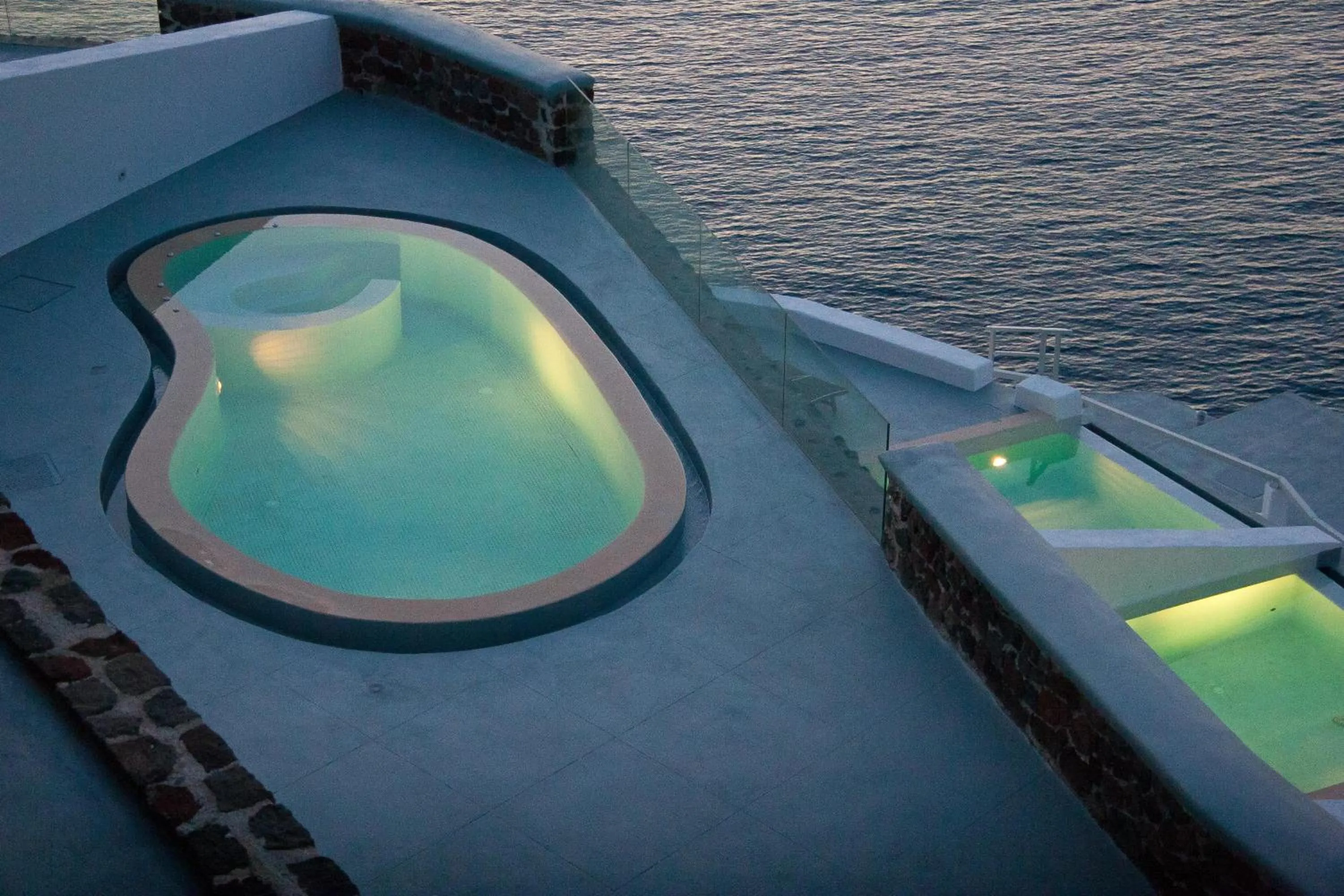 Deluxe Cave Suite with Private Pool & Caldera View in Grand Ambassador Santorini Hotel