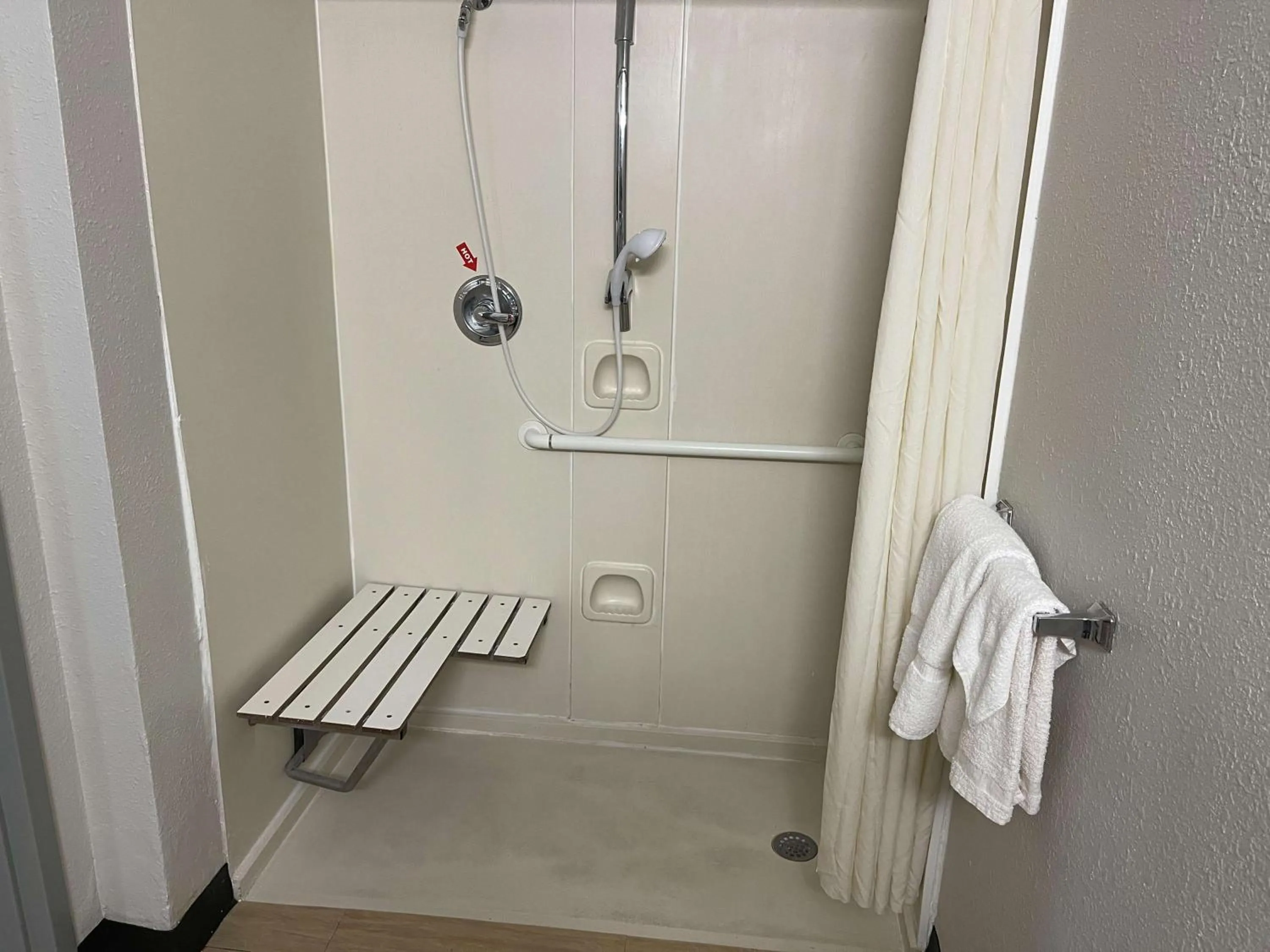 King Room with Roll-In Shower - Disability Access in SureStay Plus Hotel by Best Western Durham Medical Center