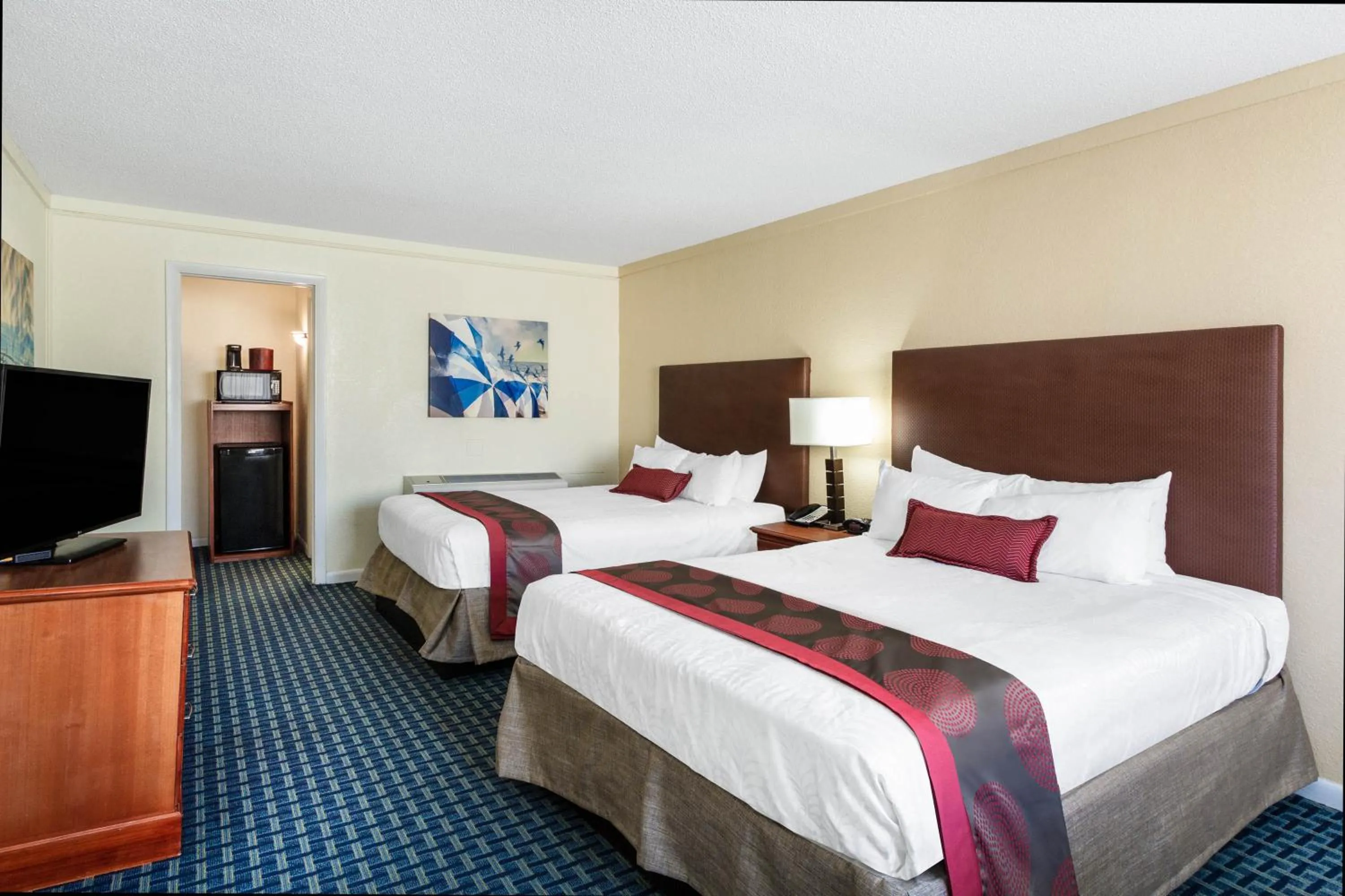 Deluxe Queen Room with Two Queen Beds - Non-Smoking in Ramada by Wyndham Virginia Beach