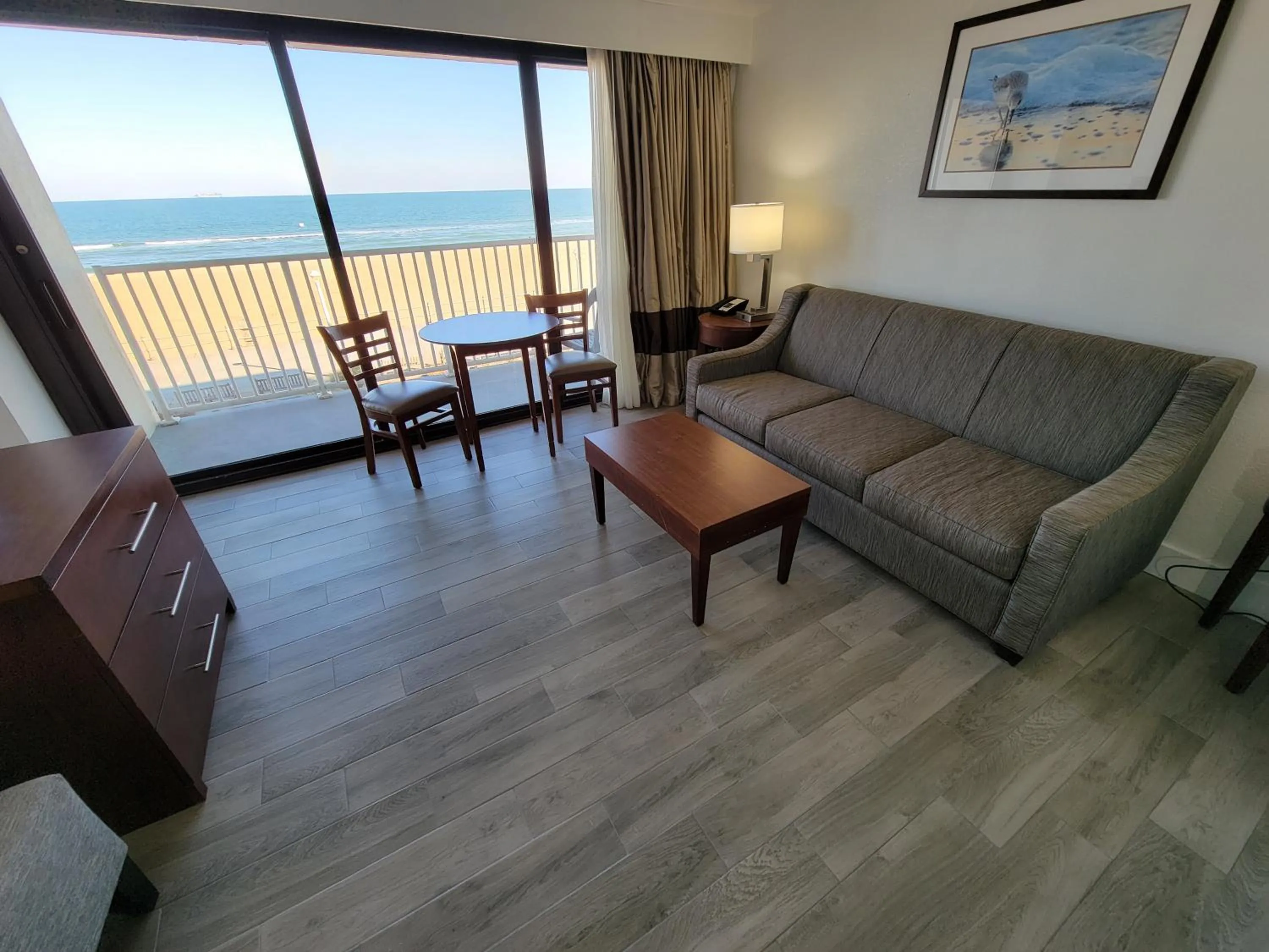 King Suite with Accessible Roll-In Shower - Non-Smoking in Coastal Hotel & Suites Virginia Beach - Oceanfront