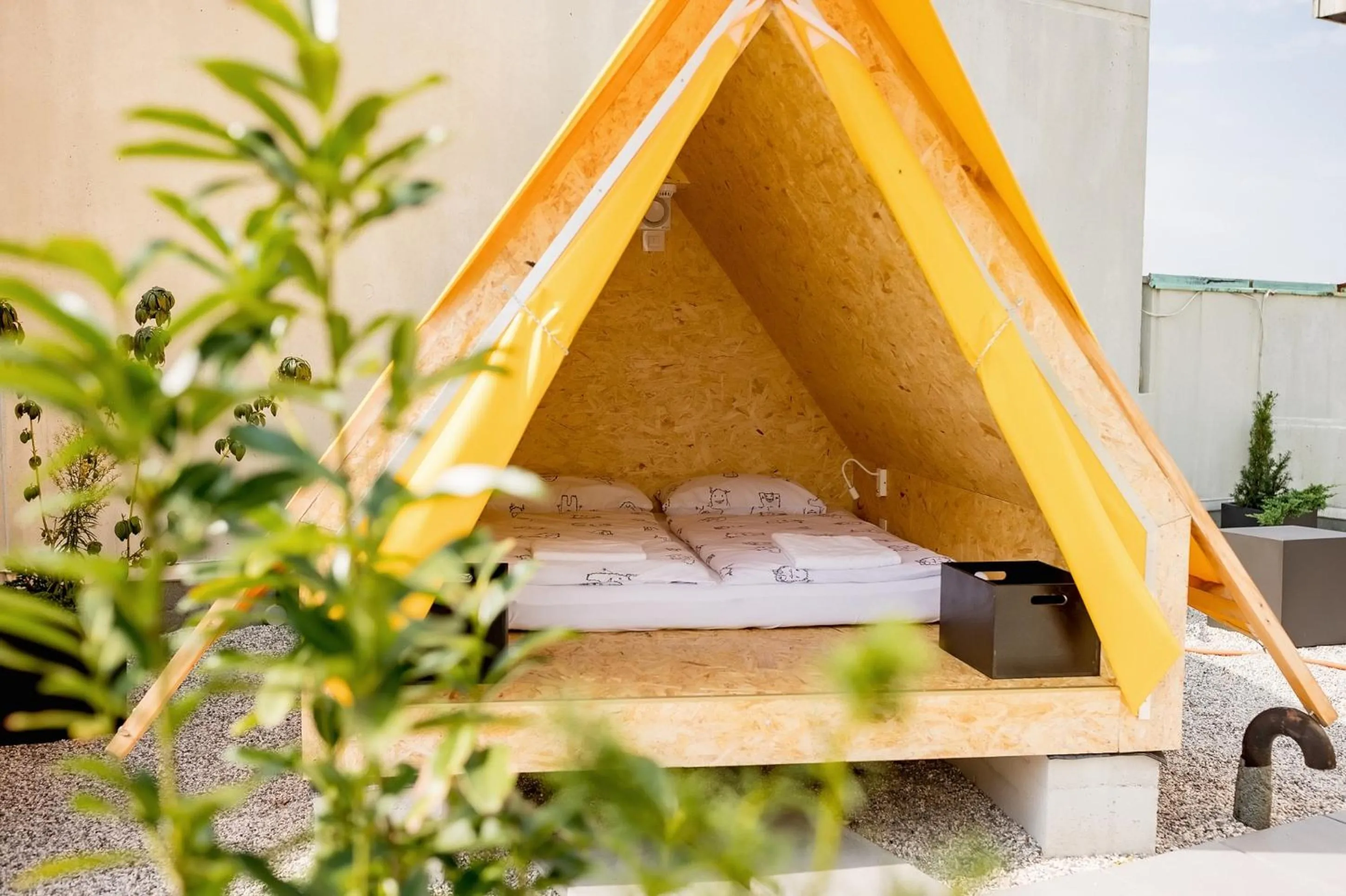 Rooftop Terrace Tent in ibis Styles Ljubljana The Fuzzy Log