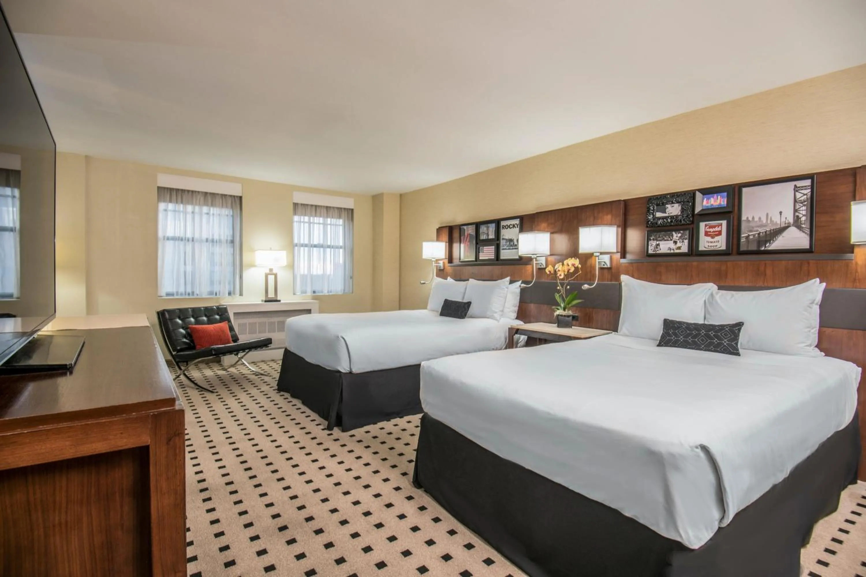 Standard Double Room with Two Double Beds and Espresso Maker in The Warwick Hotel Rittenhouse Square Philadelphia