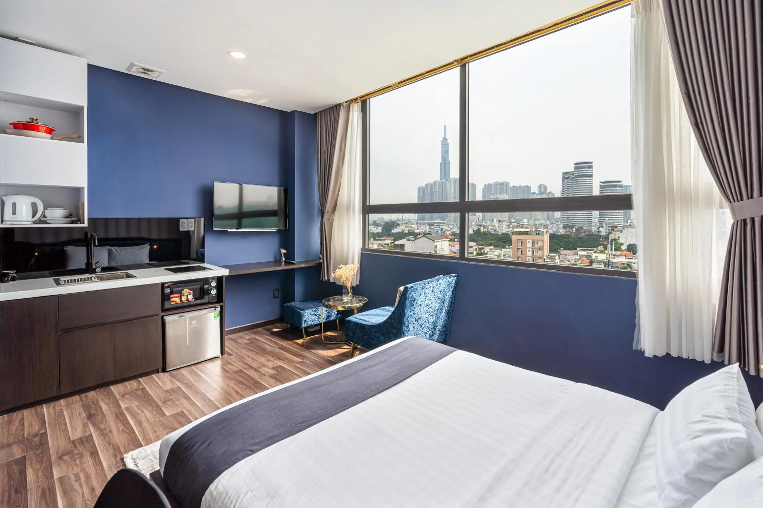 Studio with Landmark View in KunKin Luxury Hotel & Apartment