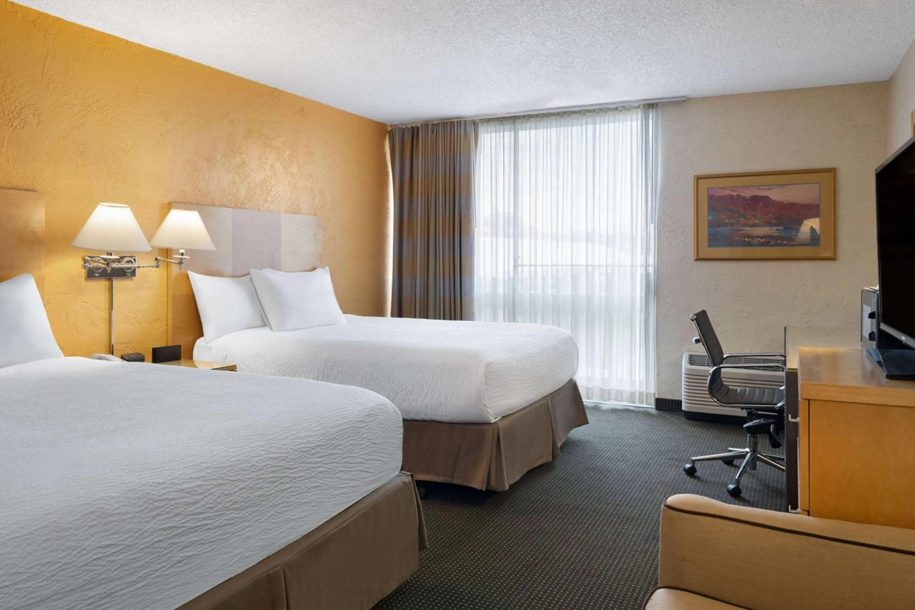 Deluxe Queen Room with Two Queen Beds - Non-Smoking in Ramada by Wyndham Tucson