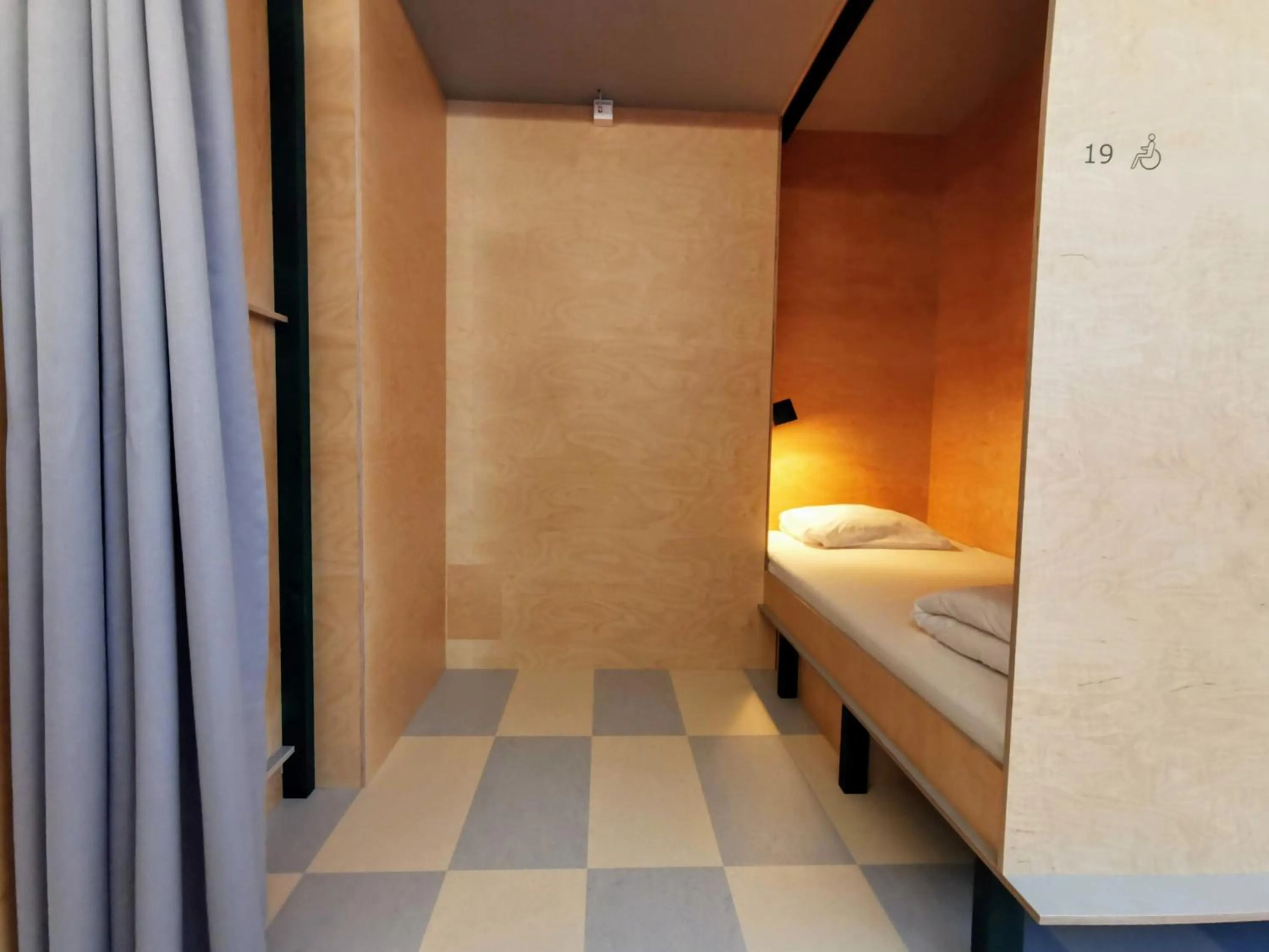 Single Bed Capsule - Disability Access in Green Marmot Capsule Hotel Zürich