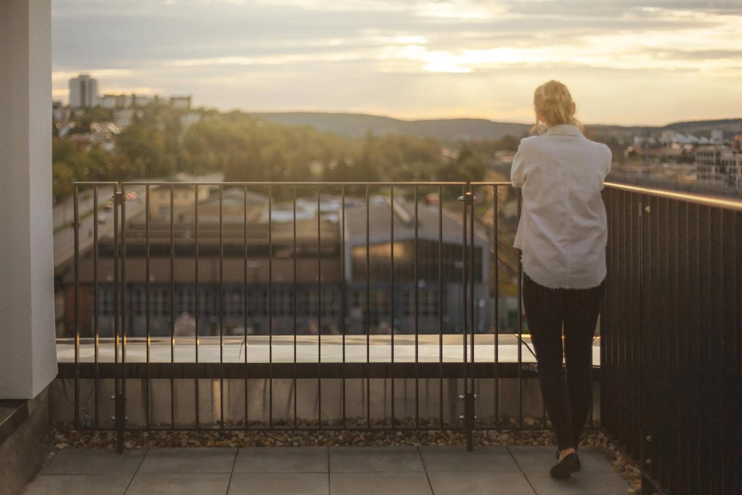 Premium Queen Room with City View and Roof Terrace in Holiday Inn - the niu, Sparrow Regensburg by IHG