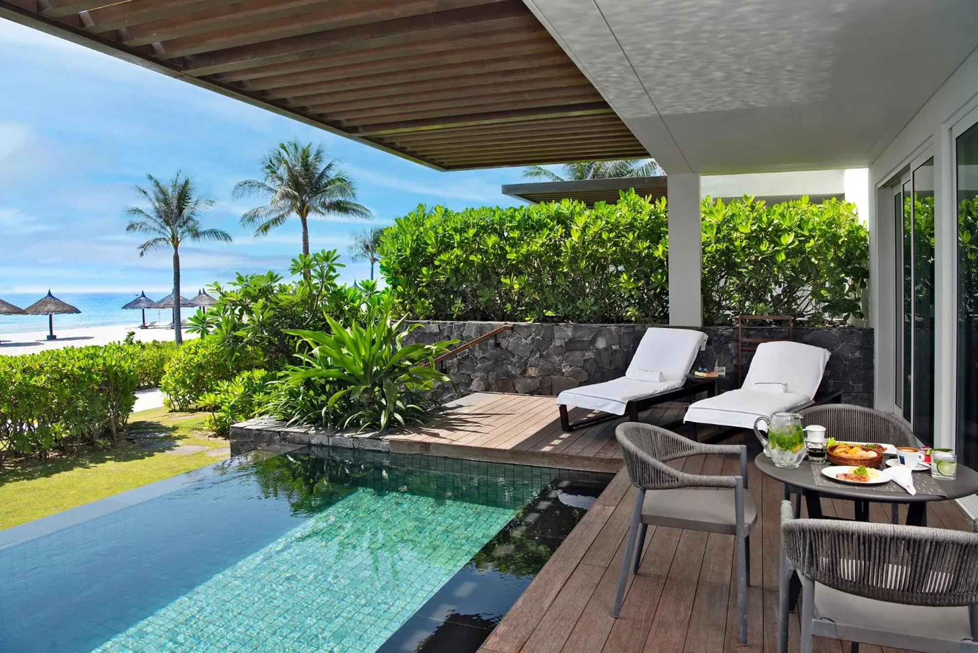 1 Bedroom Suite Pavilion, Private Pool, Beach Front - King Bed in Alma Resort Cam Ranh