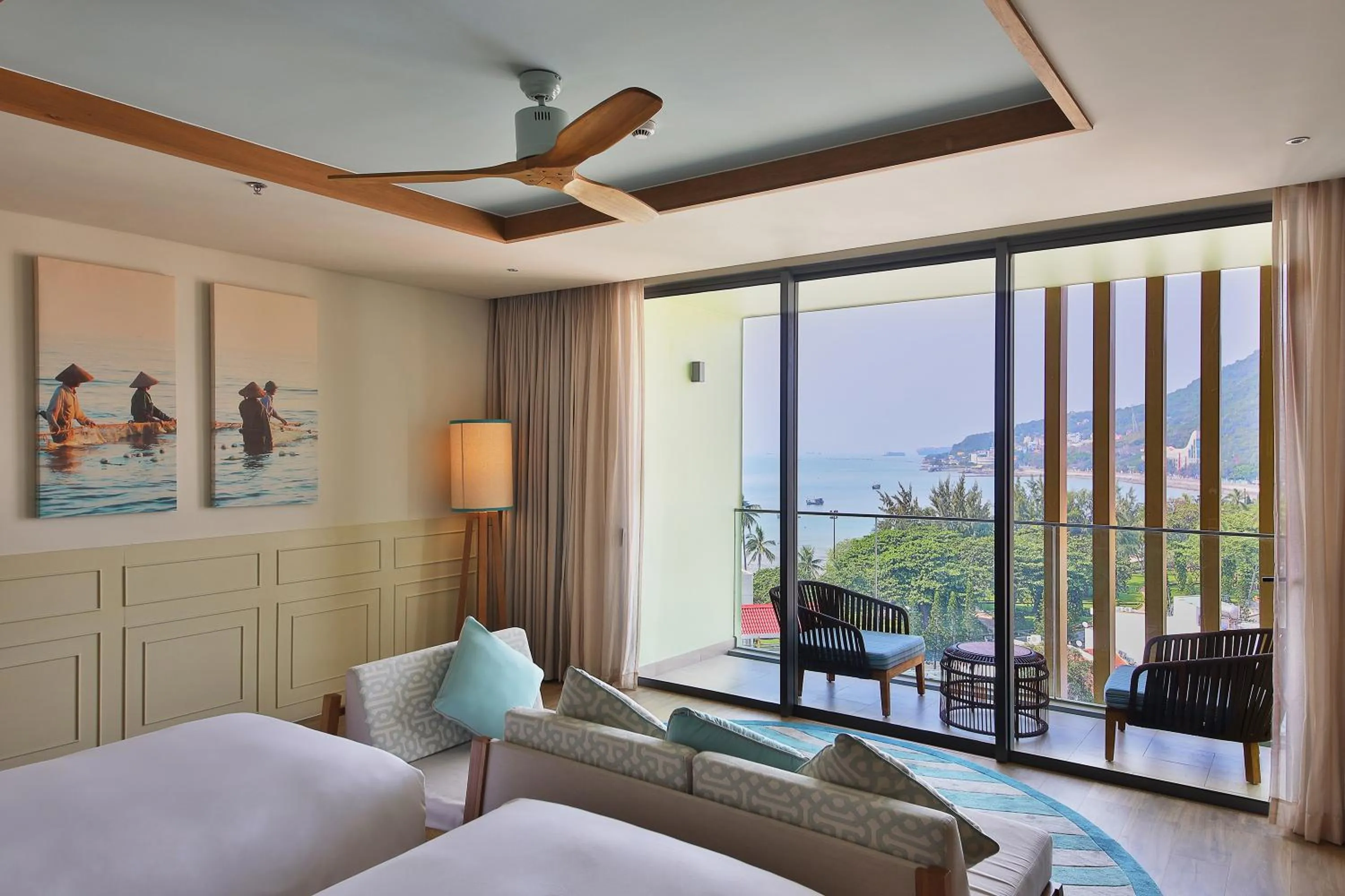 Fusion Deluxe Twin Suite with Partial Sea View in Fusion Suites Vung Tau