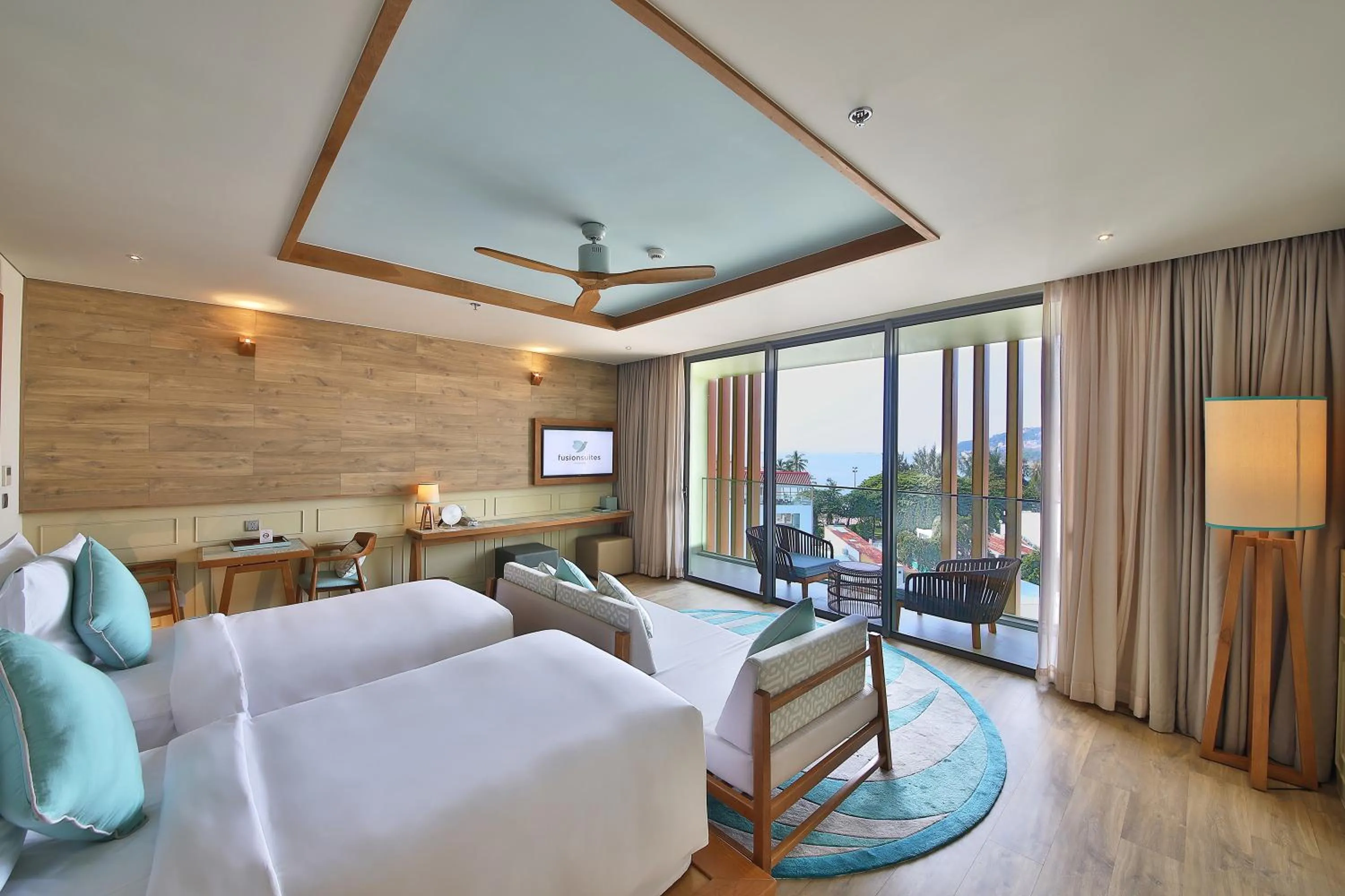 Fusion Twin Suite with Partial Sea View in Fusion Suites Vung Tau