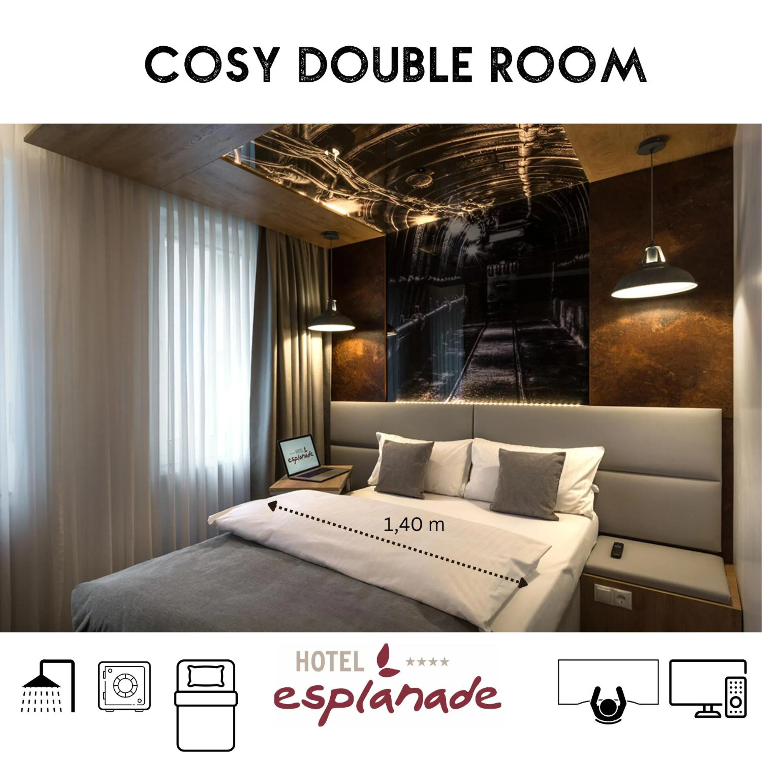 Cozy Double Room in Hotel Esplanade Dortmund
