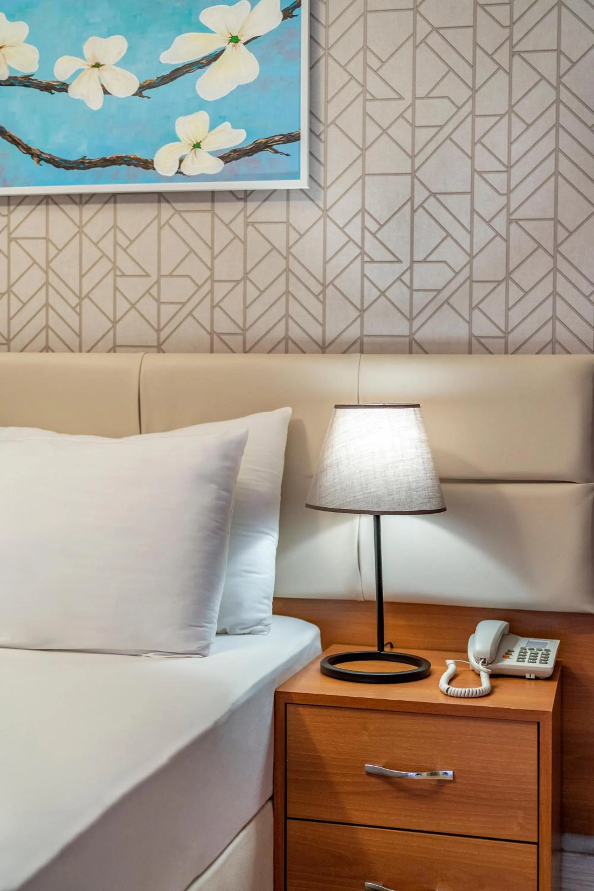 View (from property/room), Bed in Uras Beach Hotel