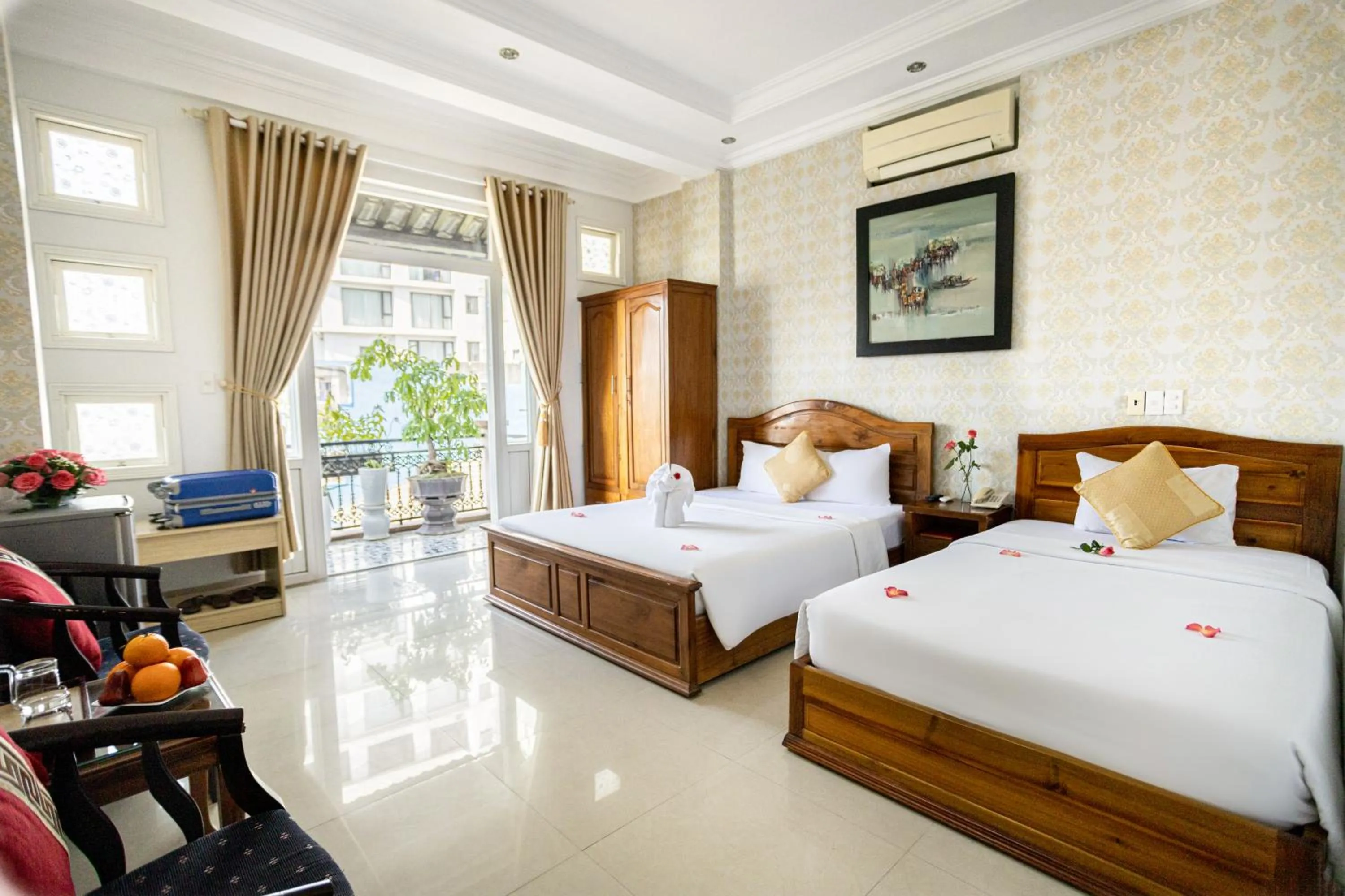 Family Room with Balcony in Hue Harmony Hotel