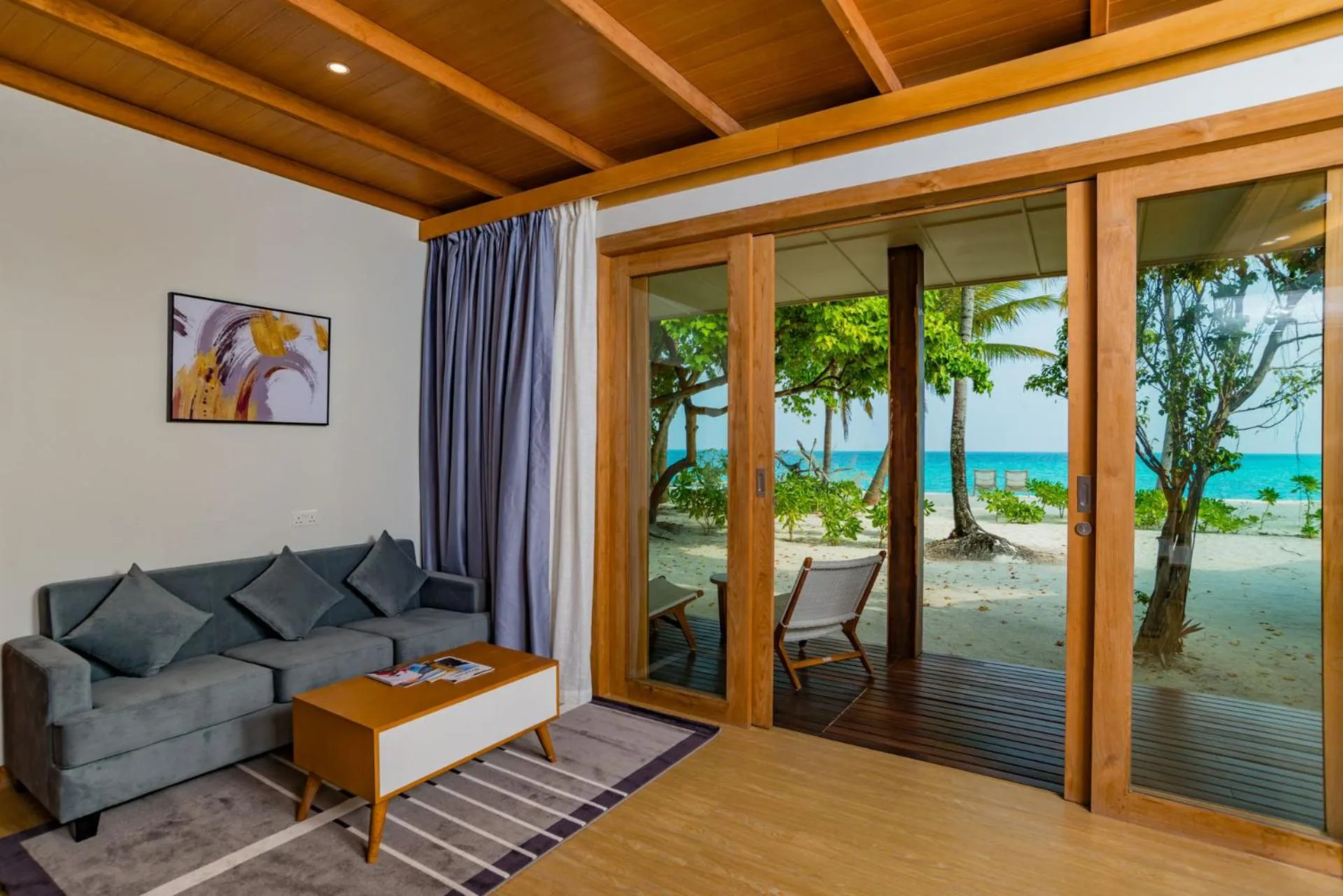 Family Beach Villa in Fiyavalhu Resort Maldives