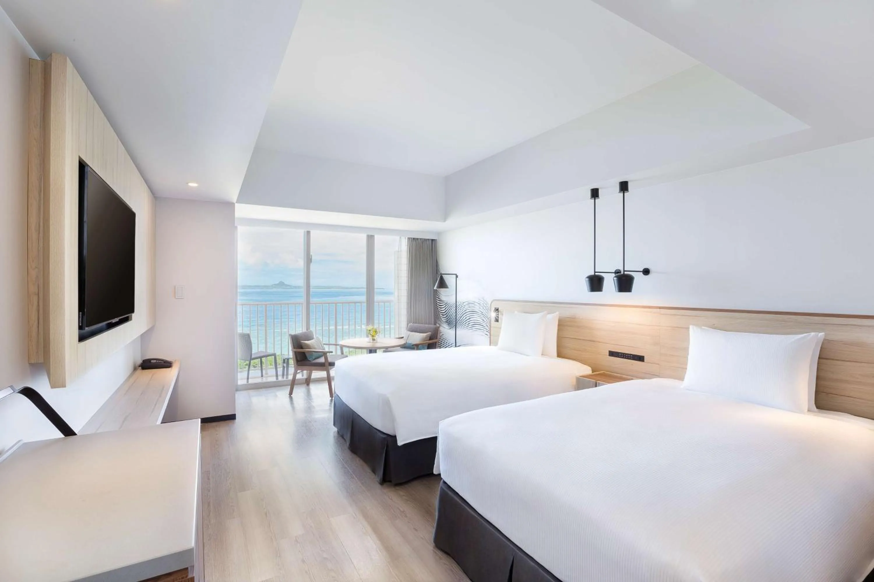 Twin Room with Ocean View in Hilton Okinawa Sesoko Resort