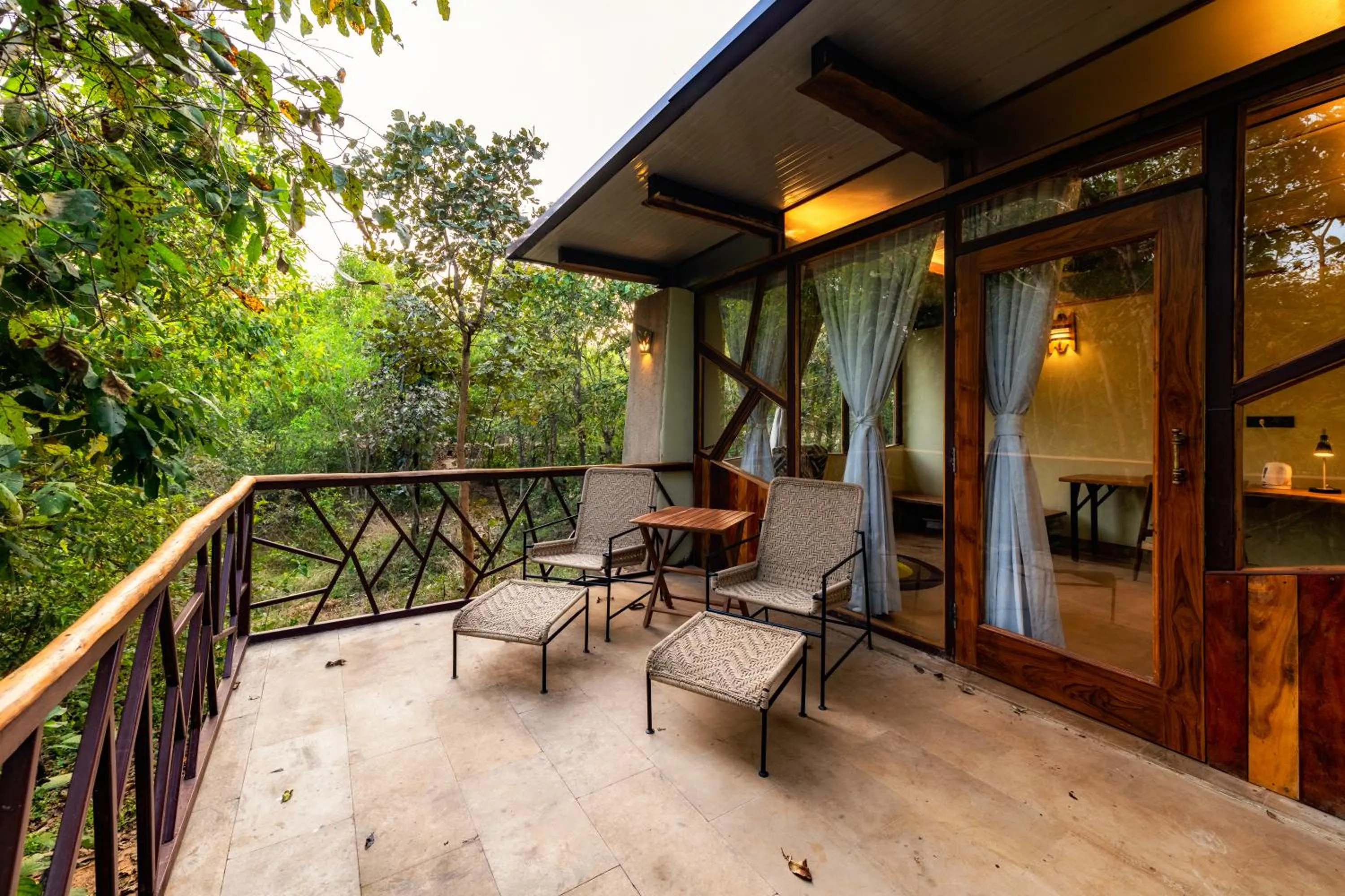 Deluxe Double or Twin Room in Kanha Jungle Camp