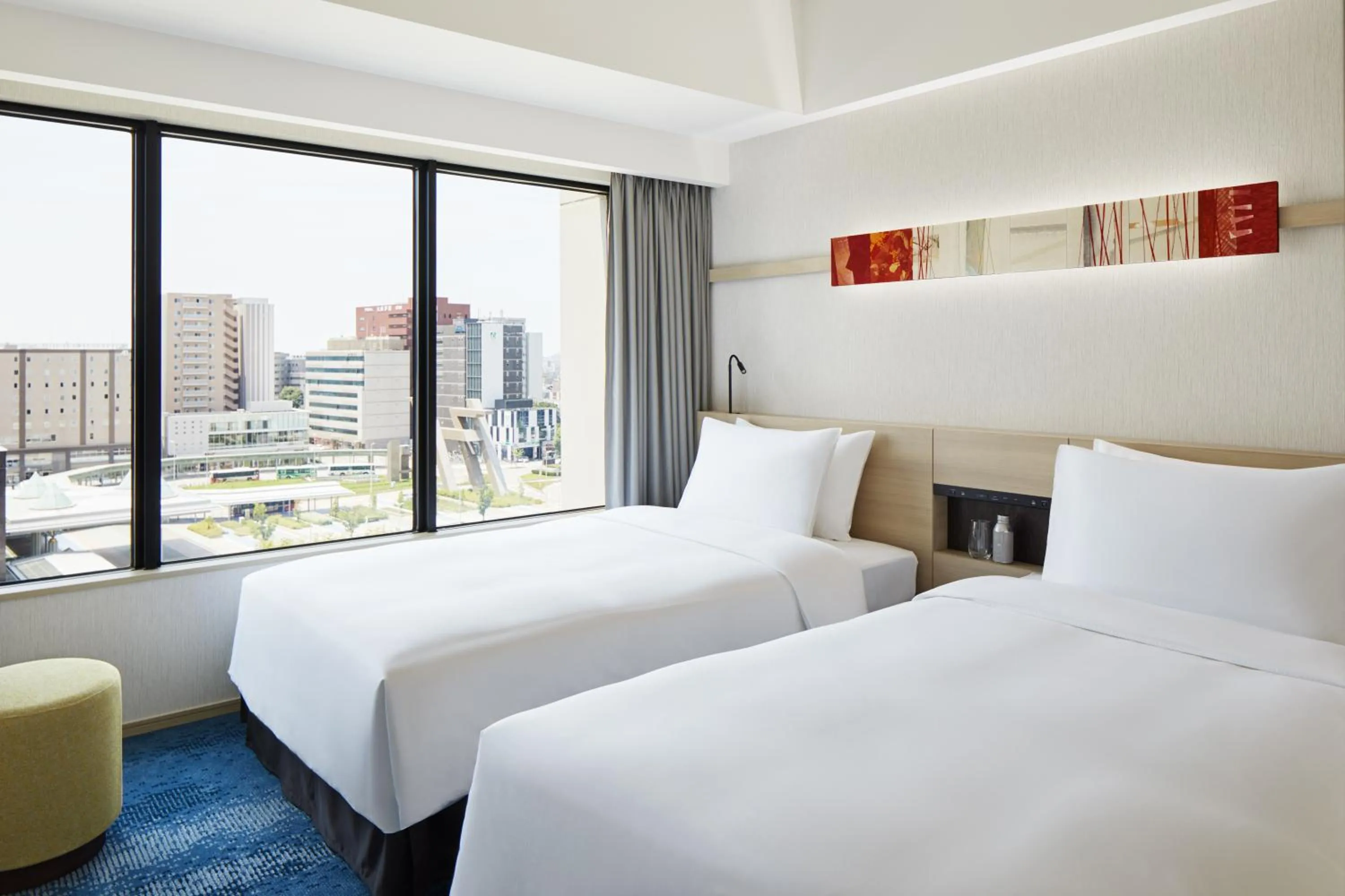 Two-Bedroom King Suite with Two Twin Beds and Sofa Bed - Kitchen in Hyatt House Kanazawa