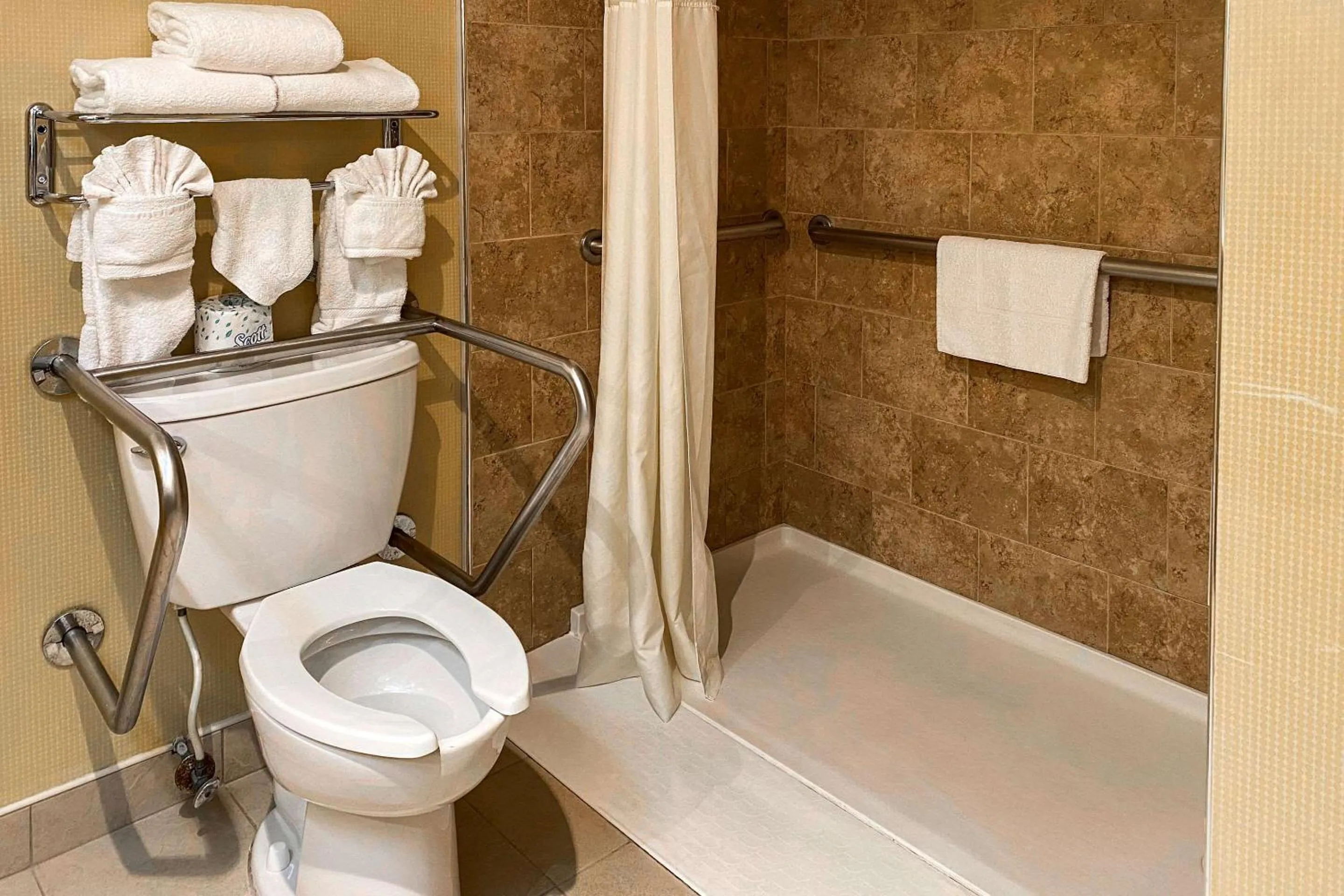 Double Room with Two Double Beds and Roll-In Shower - Disability Access/Non-Smoking in Clarion Hotel & Conference Center Toms River