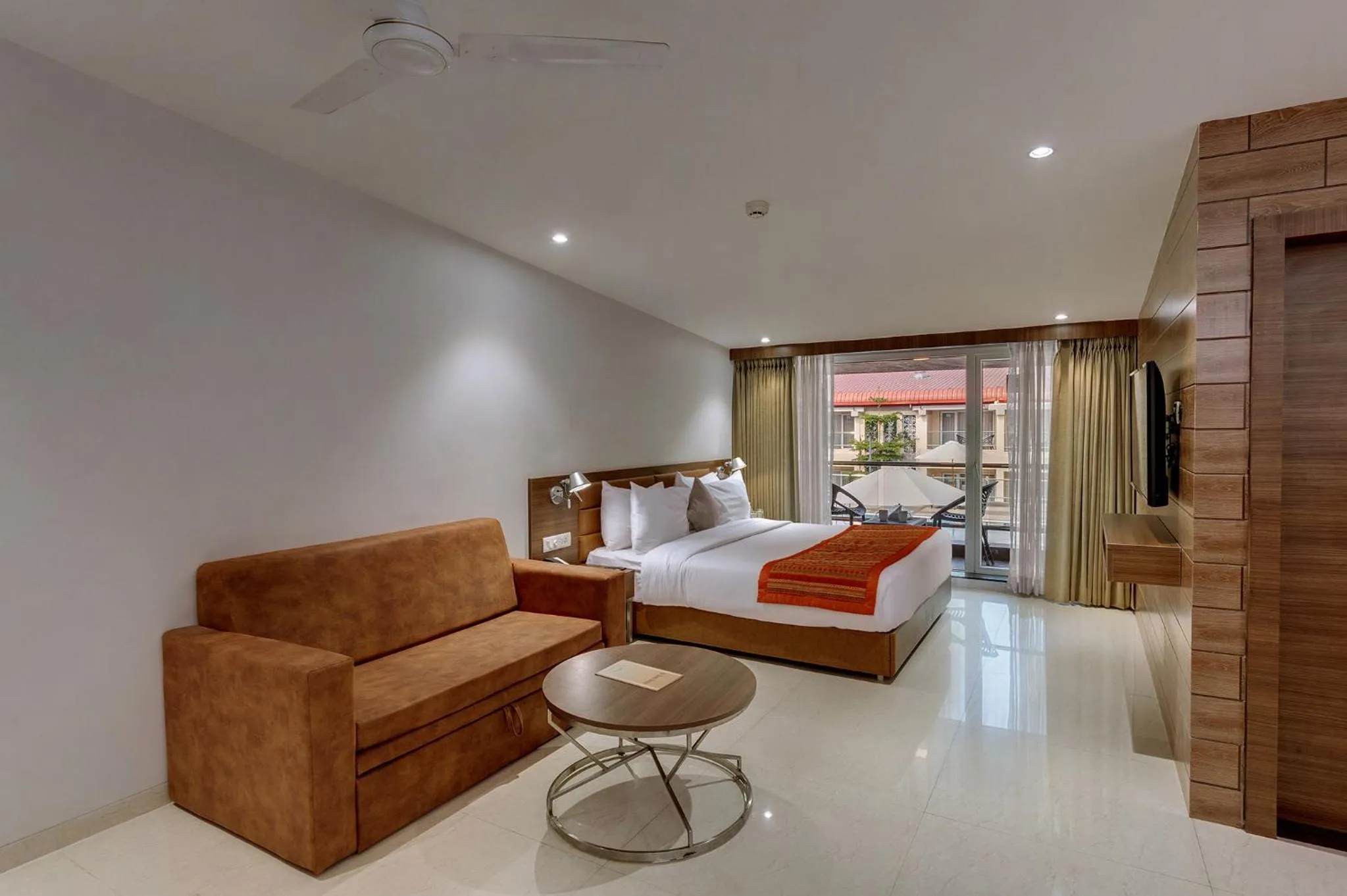 Winter Green Premium Pool View Room in The Fern Sardar Sarovar Resort Kevadia, Gujarat