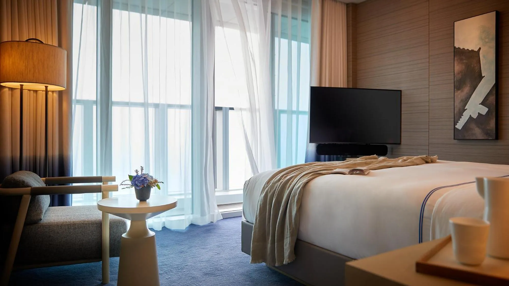 Deluxe Suite Double Room with Mipo Harbor View in Signiel Busan