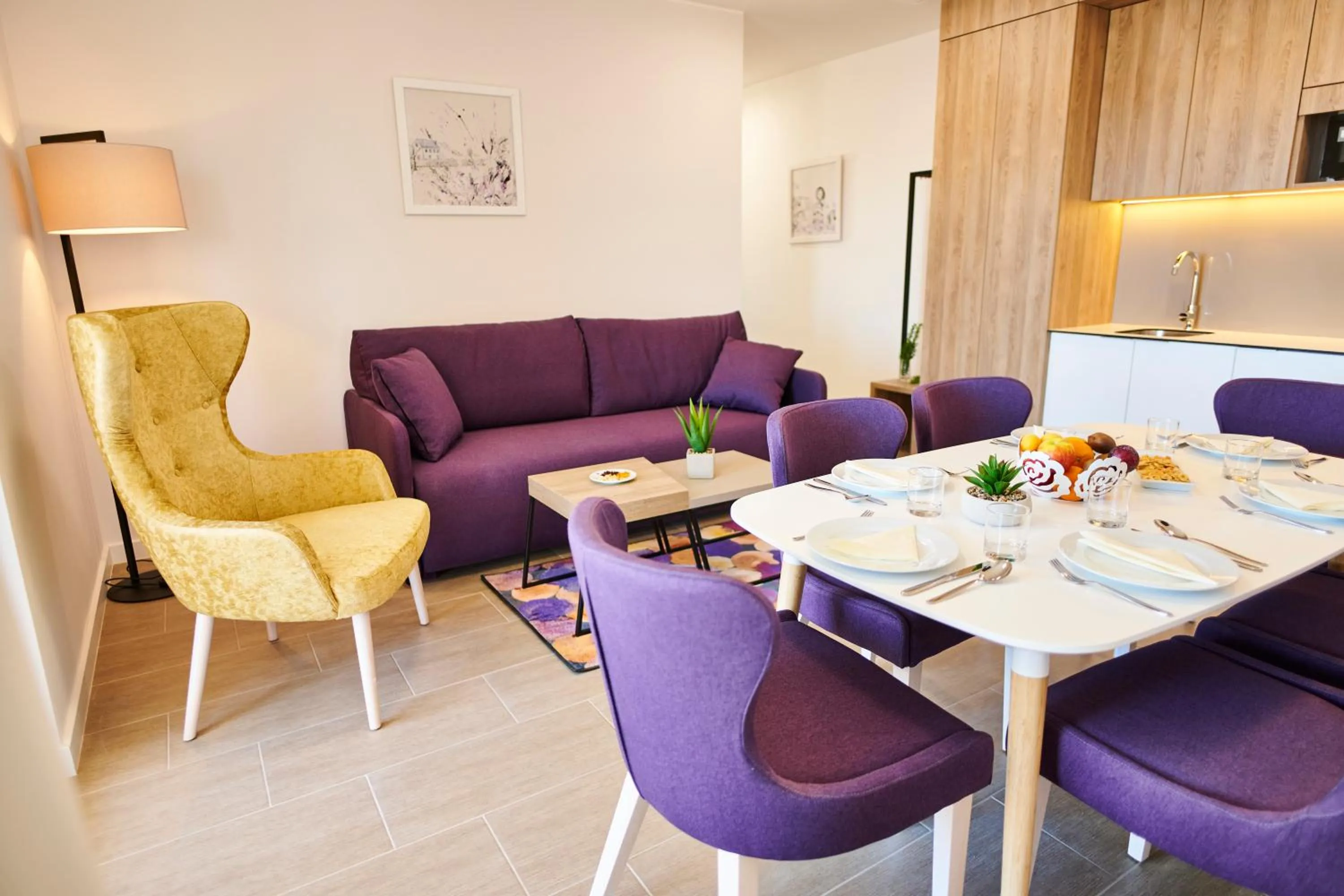 Two-Bedroom Apartment with Balcony and Sea View in Arancini Residence