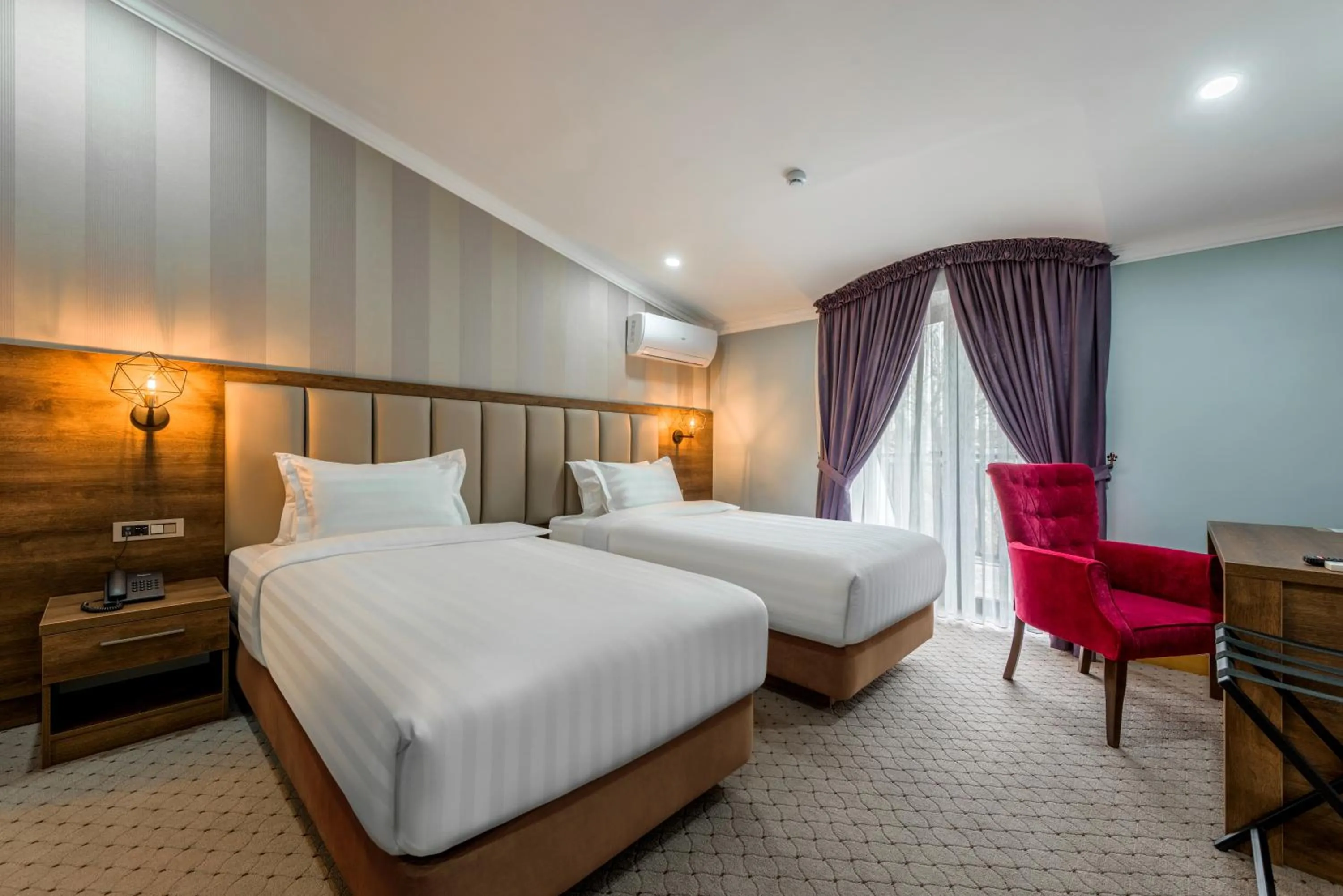 Twin Room with Balcony - single occupancy in Corner Hotel Tashkent