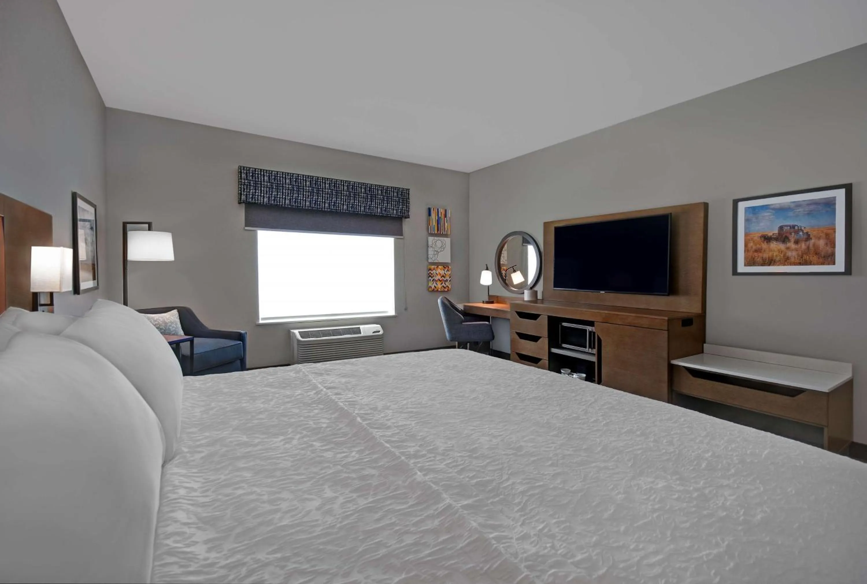 King Room with Roll-in Shower - Disability Accessible/Non-Smoking in Hampton Inn Midland South, Tx