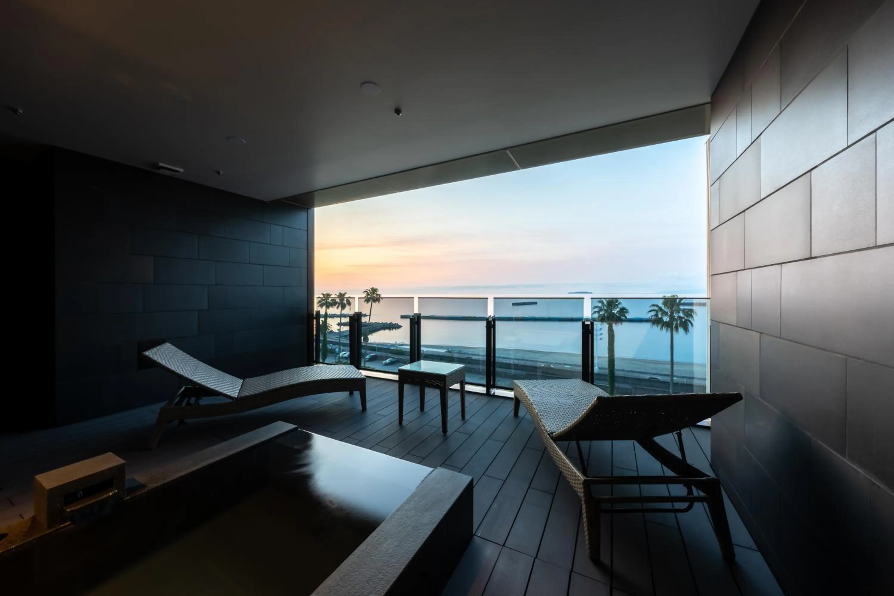 Superior Twin Room with Open-Air Bath - Ocean View in Pearl Star Hotel ATAMI