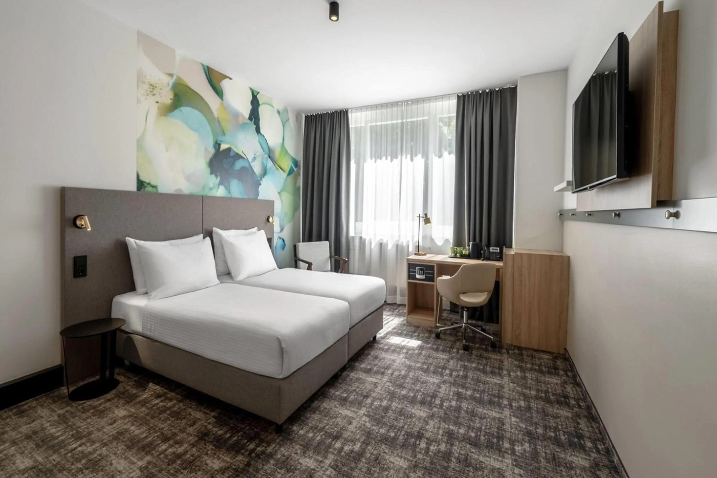 Standard Twin Room - single occupancy - Accessible/Non-Smoking in Wyndham Garden Munich Messe