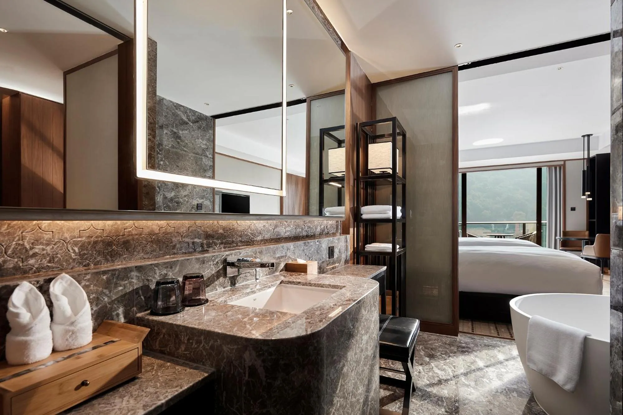 Xiaoyao Superior Twin Room in Xianghu Xiaoyao Manor