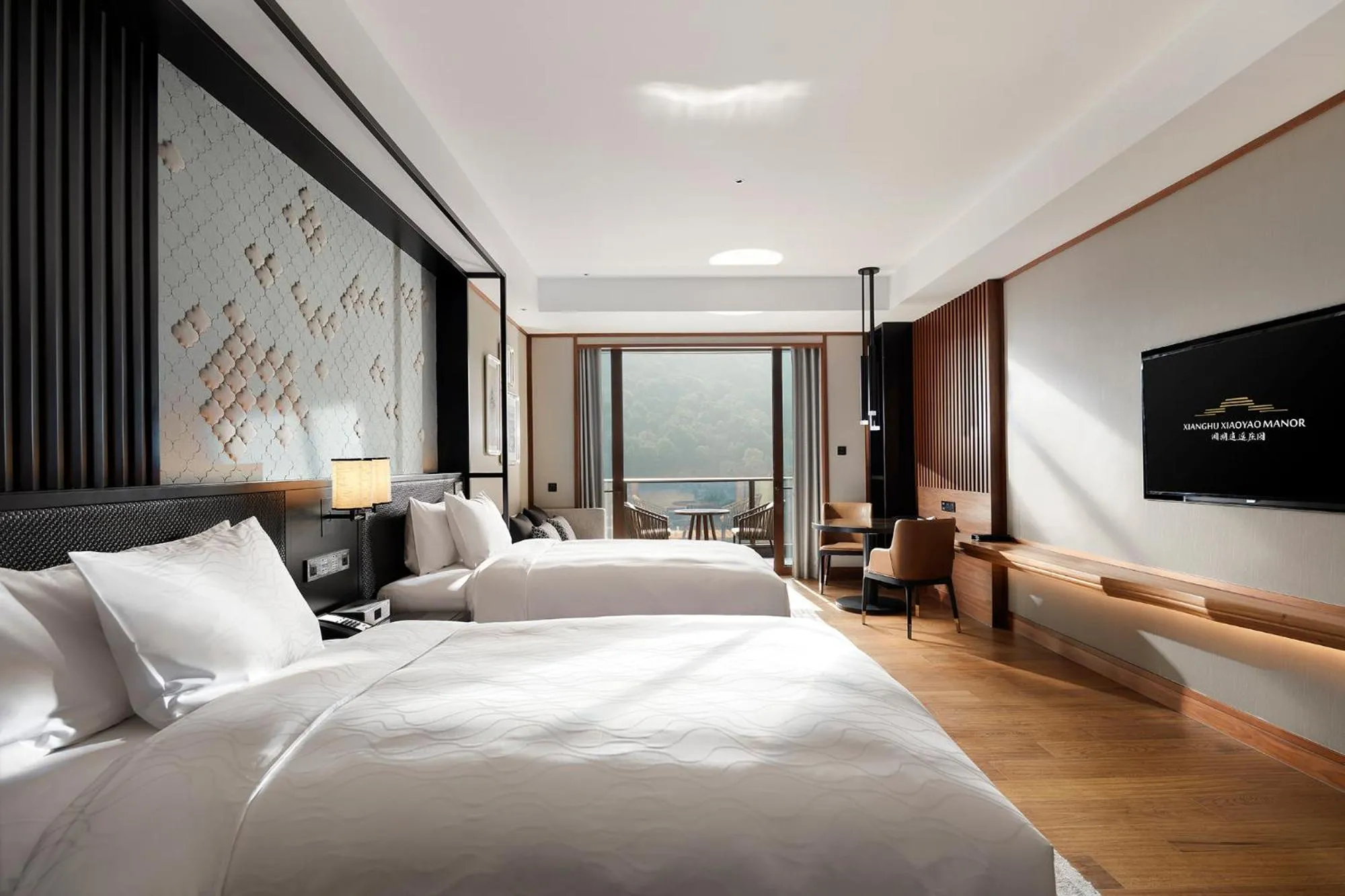 Xiaoyao Deluxe Twin Room in Xianghu Xiaoyao Manor