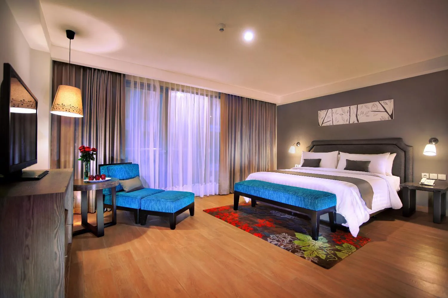 Deluxe Double or Twin Room with Pool View in Harper Kuta Hotel by ASTON