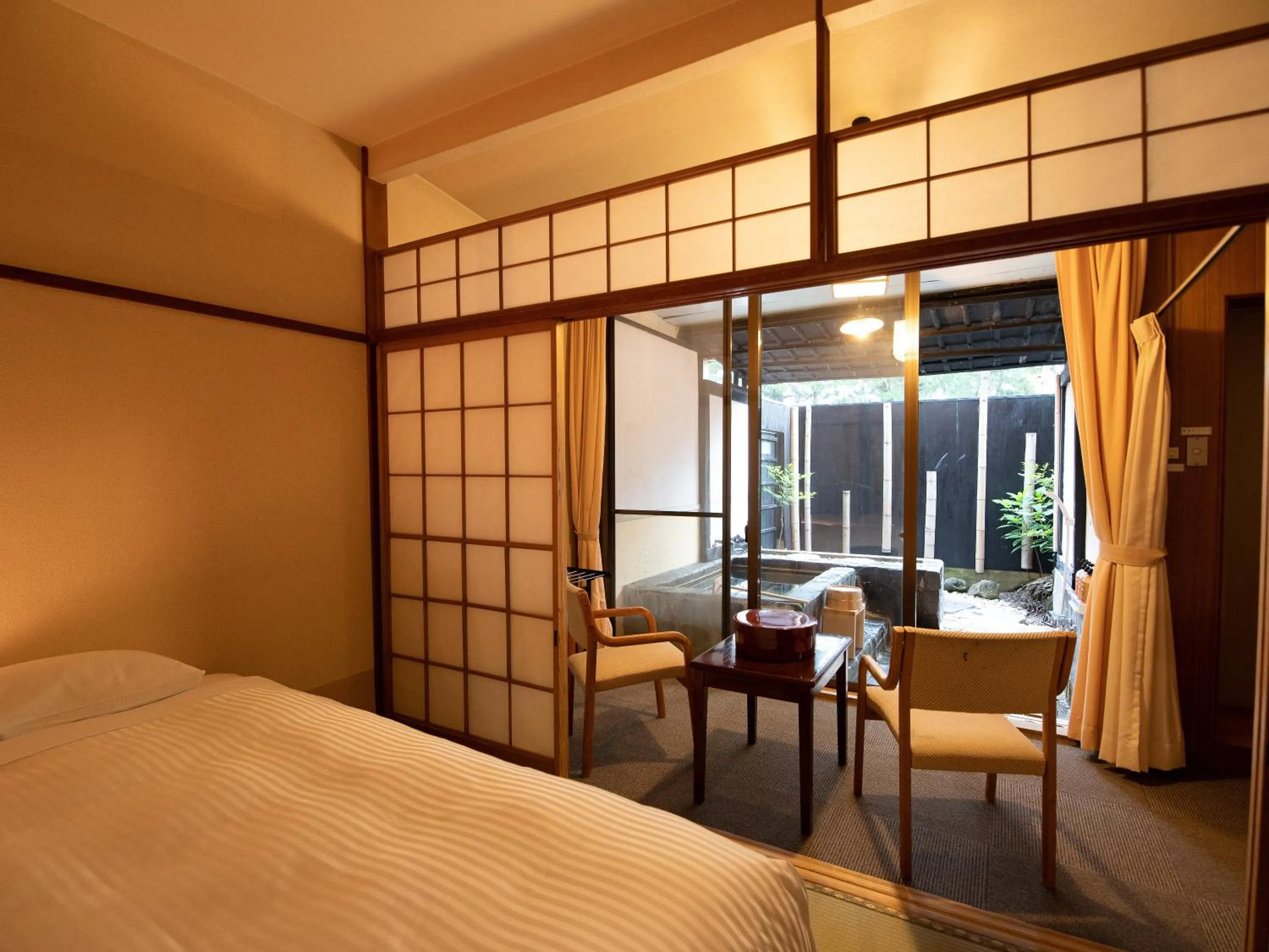 Japanese-Style Triple Room with Open-Air Bath - single occupancy in HOTEL SHIRAHAMAKAN