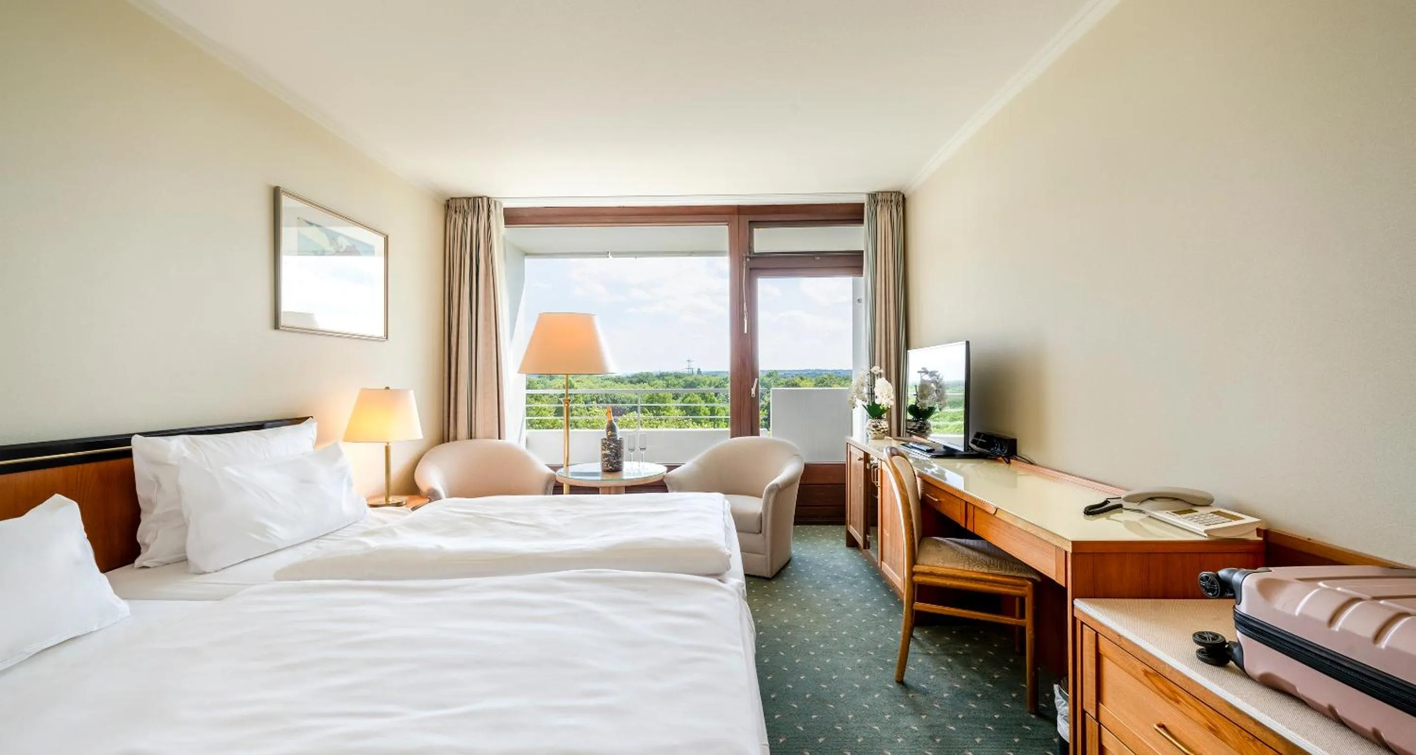 Superior Triple Room with Garden View in PLAZA Hotel Gelsenkirchen
